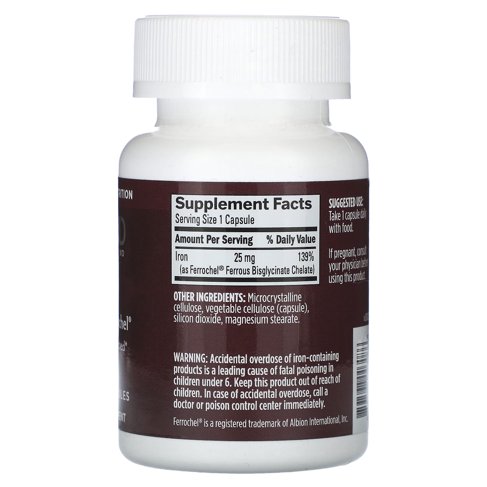 Boost Energy & Focus with BrainMD Iron, 30 Vegan Capsules, 25mg - Image 2