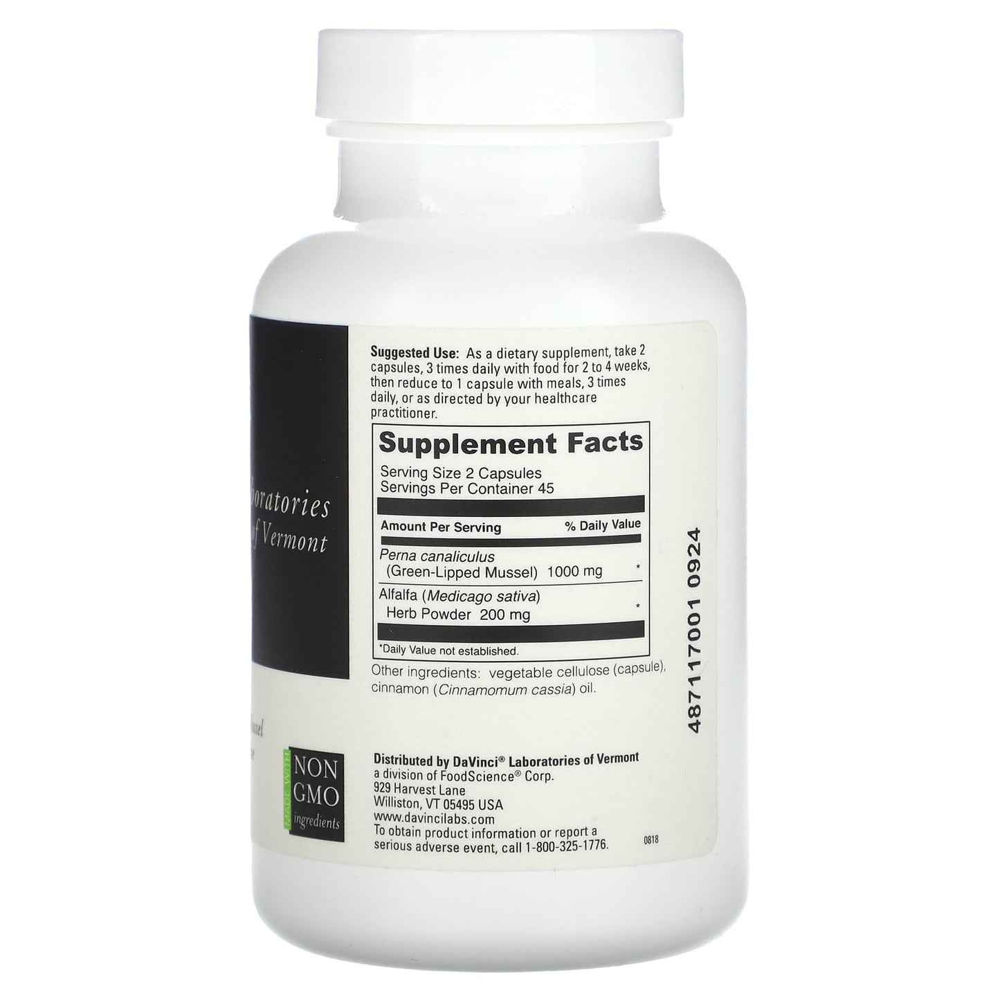 DaVinci Laboratories, Perna, 90 Capsules