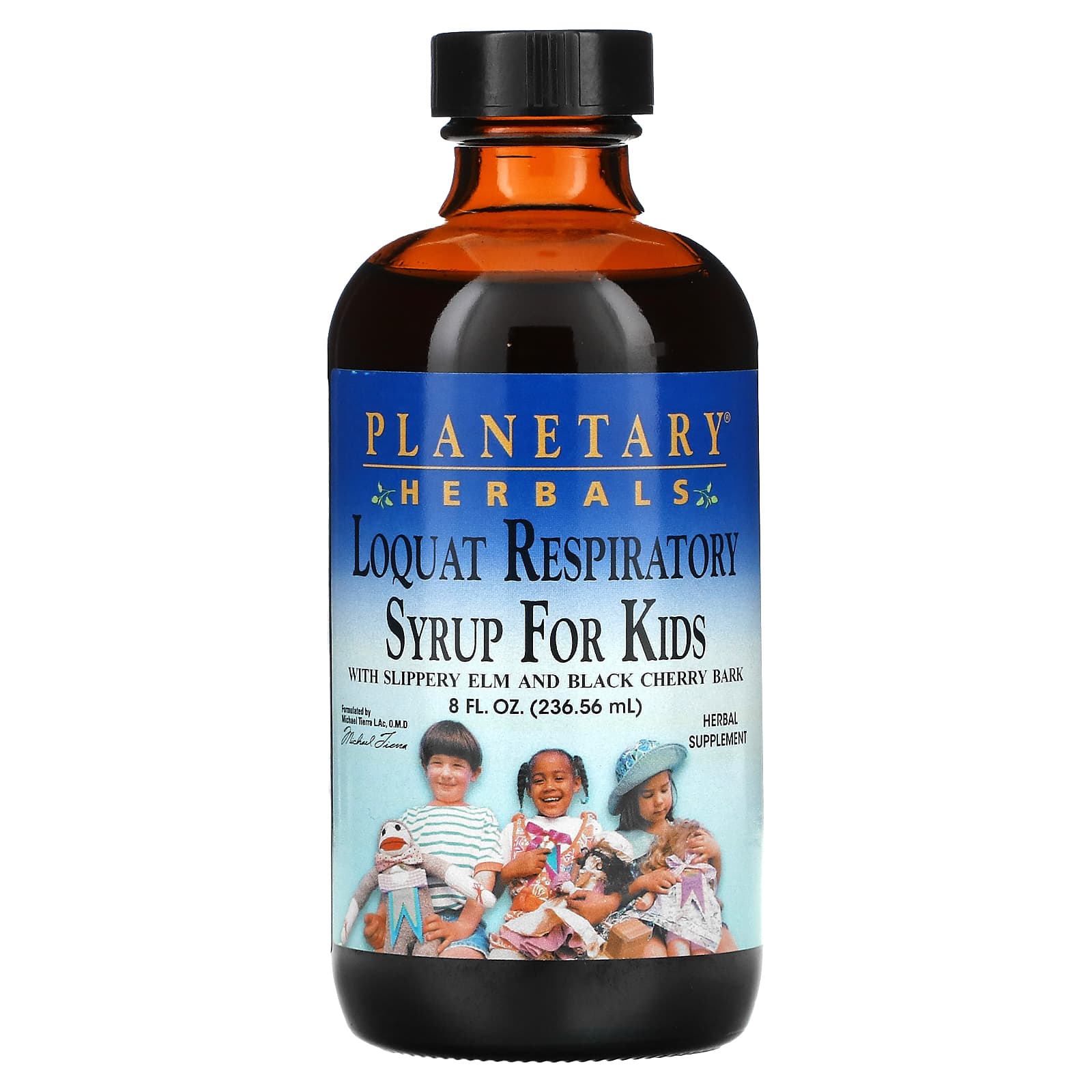 Planetary Herbals, Loquat Respiratory Syrup for Kids, 8 fl oz (236.56 ml) - Image 1