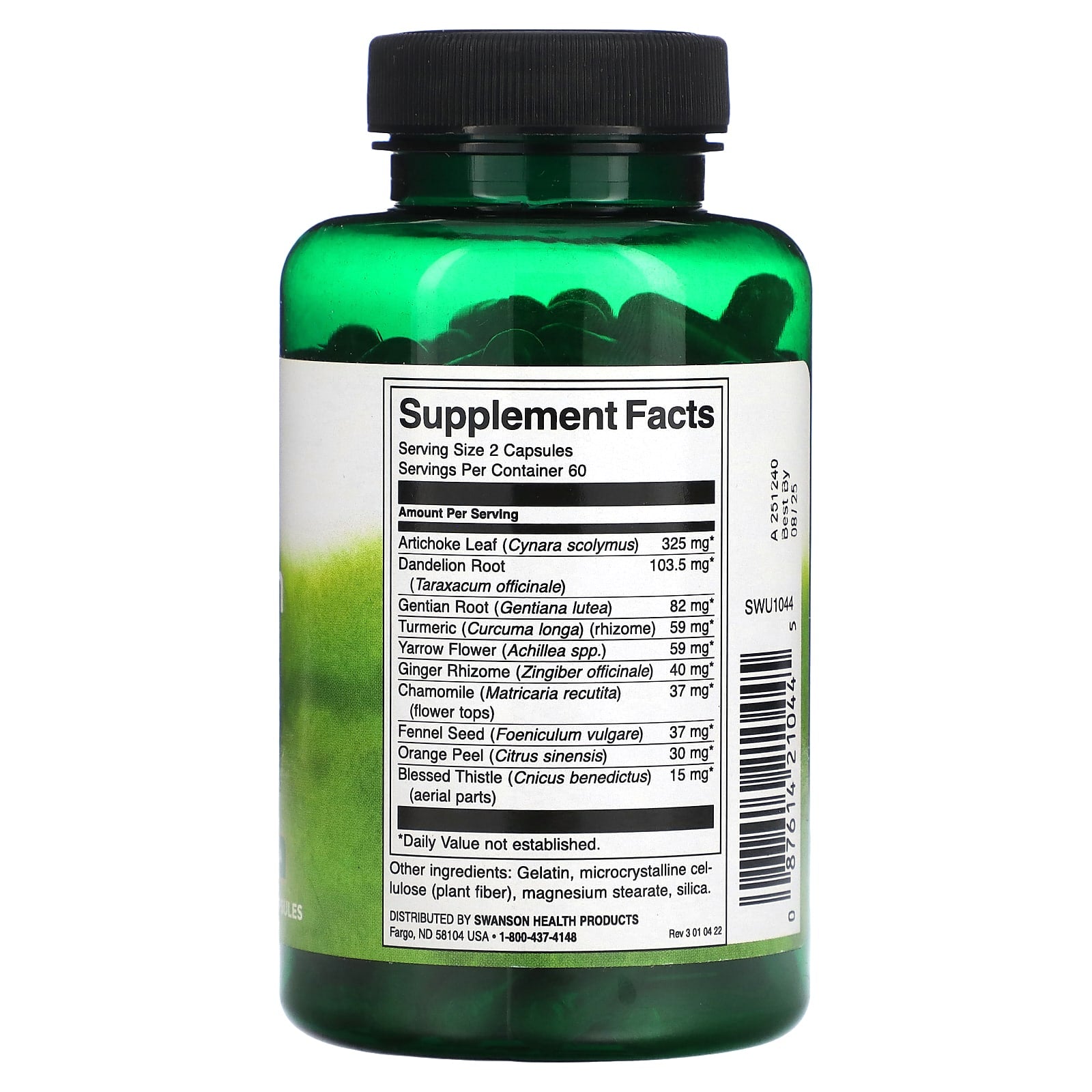 Swanson, Bavarian Herbal Bitters, Alcohol-Free, 120 Capsules - Image 2