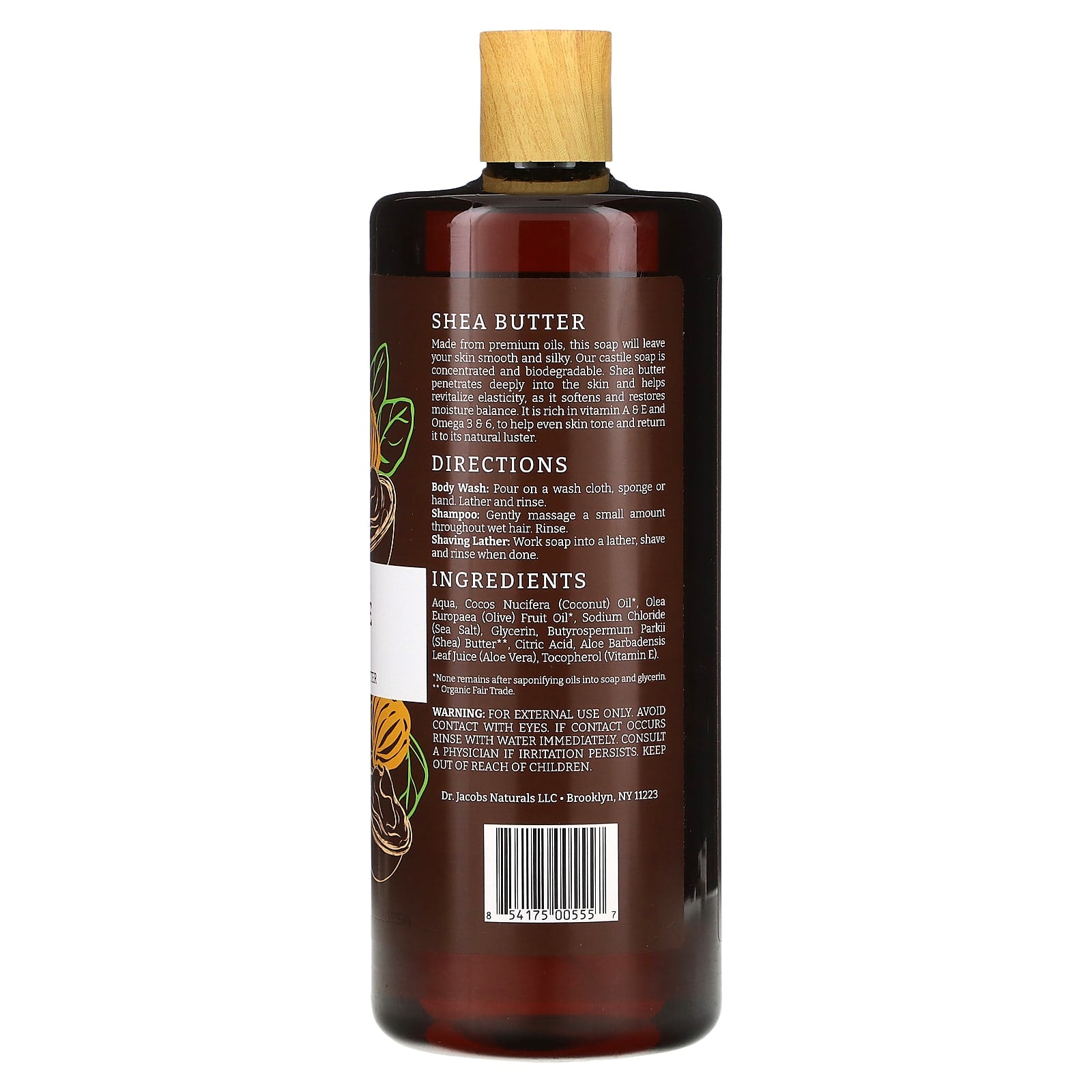 Nourishing Plant-Based Castile Body Wash with Organic Shea Butter - Image 2