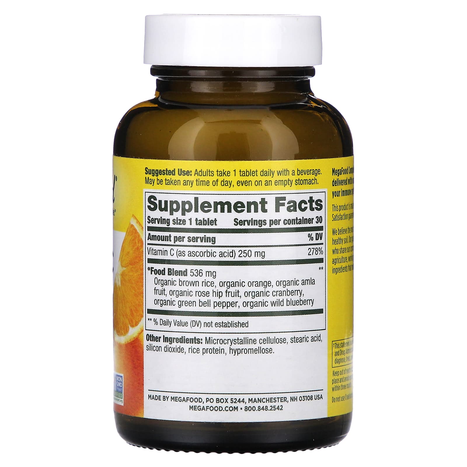 MegaFood, Complex C, 30 Tablets - Image 2