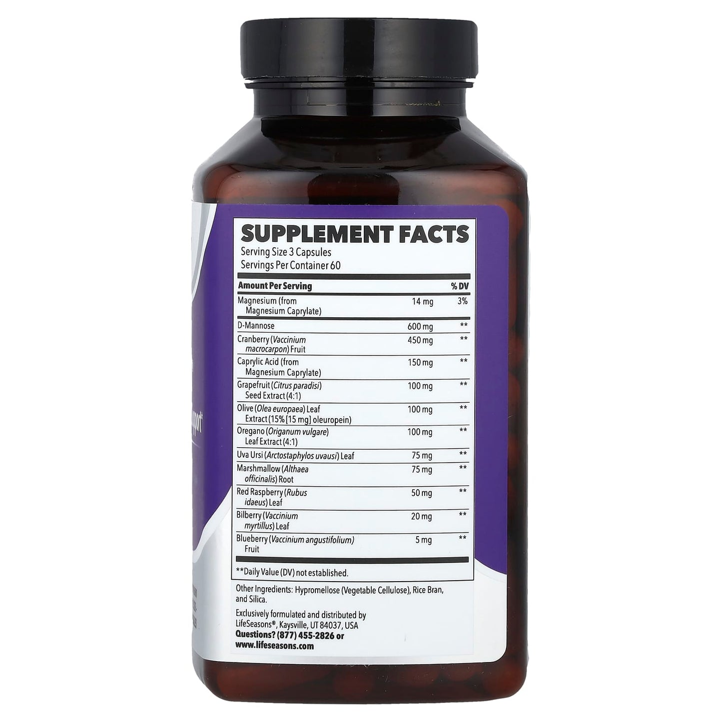 LifeSeasons, Urinari-X®, 180 Veg Capsules - Image 2