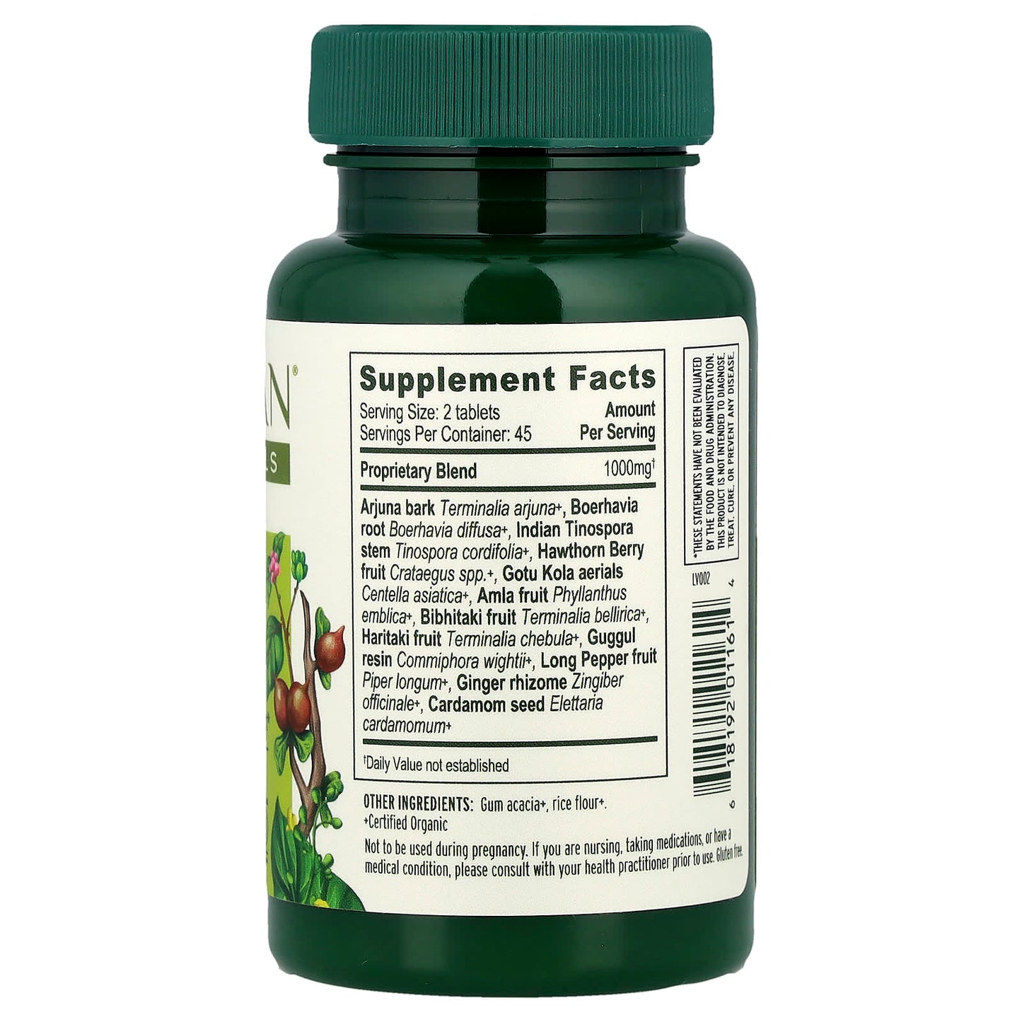 Heart Formula 90 Tablets - USDA Organic Circulatory Support - Image 2