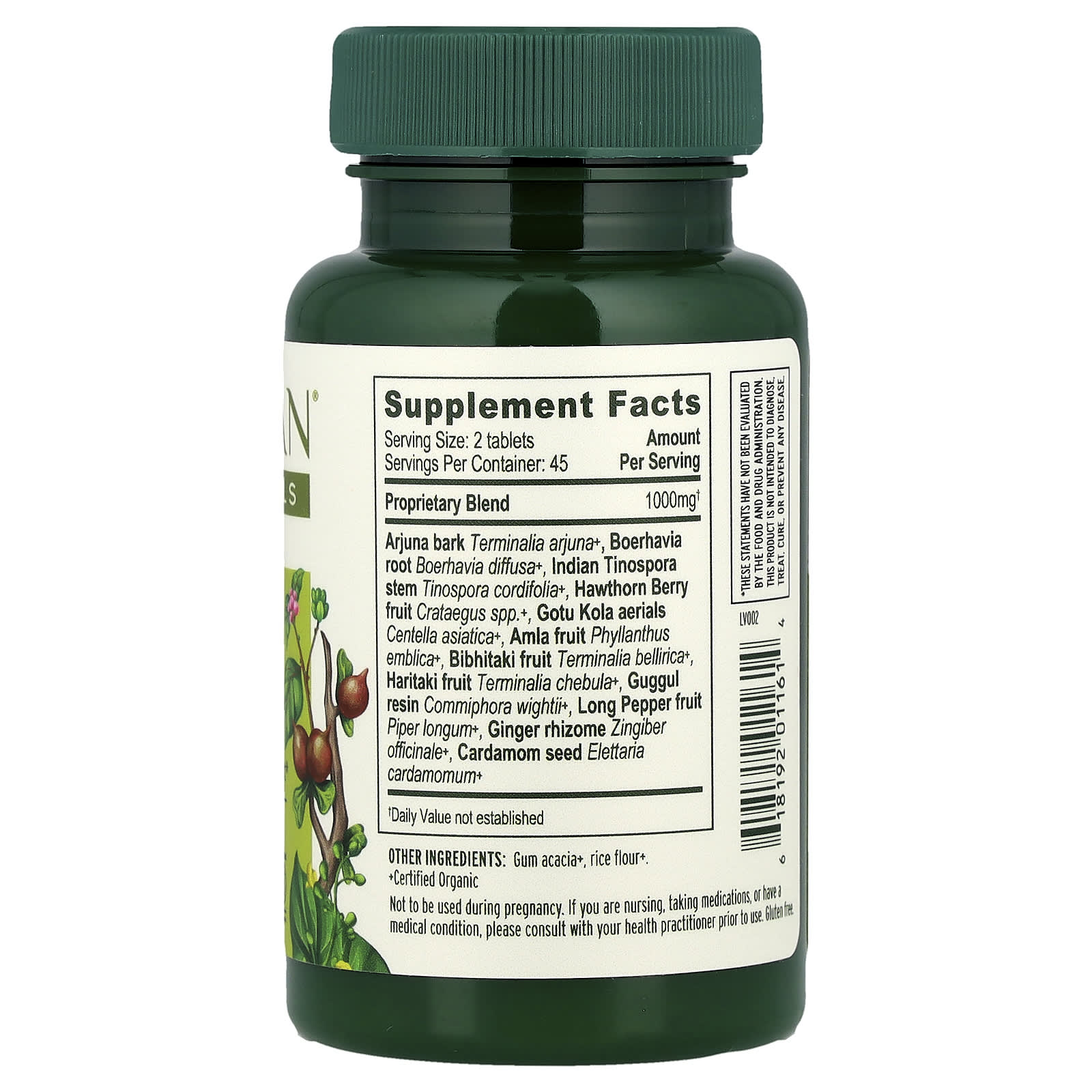 Heart Formula 90 Tablets - USDA Organic Circulatory Support - Image 2