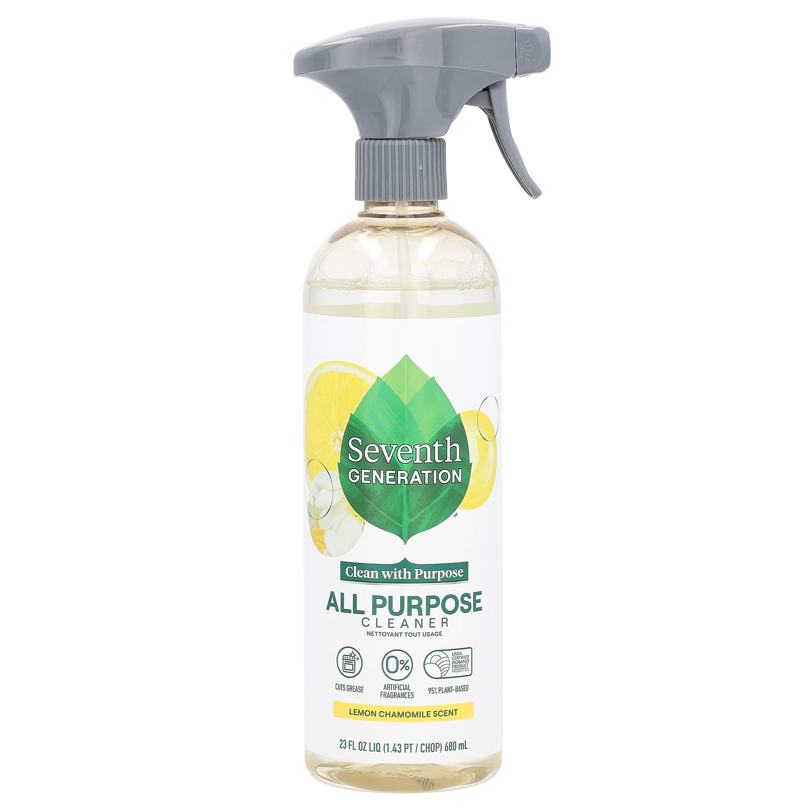 Seventh Generation, All Purpose Cleaner, Lemon Chamomile, 23 fl oz (680 ml) - Image 1
