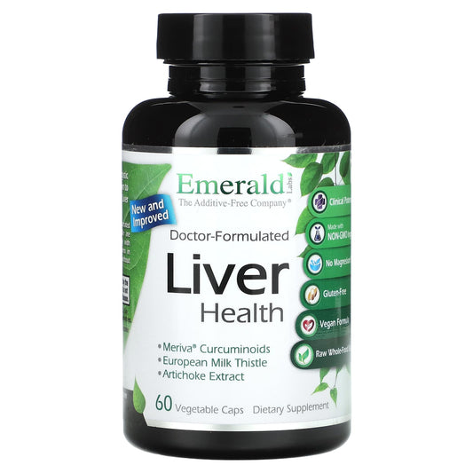 Emerald Laboratories Liver Health Formula - 60 Vegetarian Capsules - Image 1