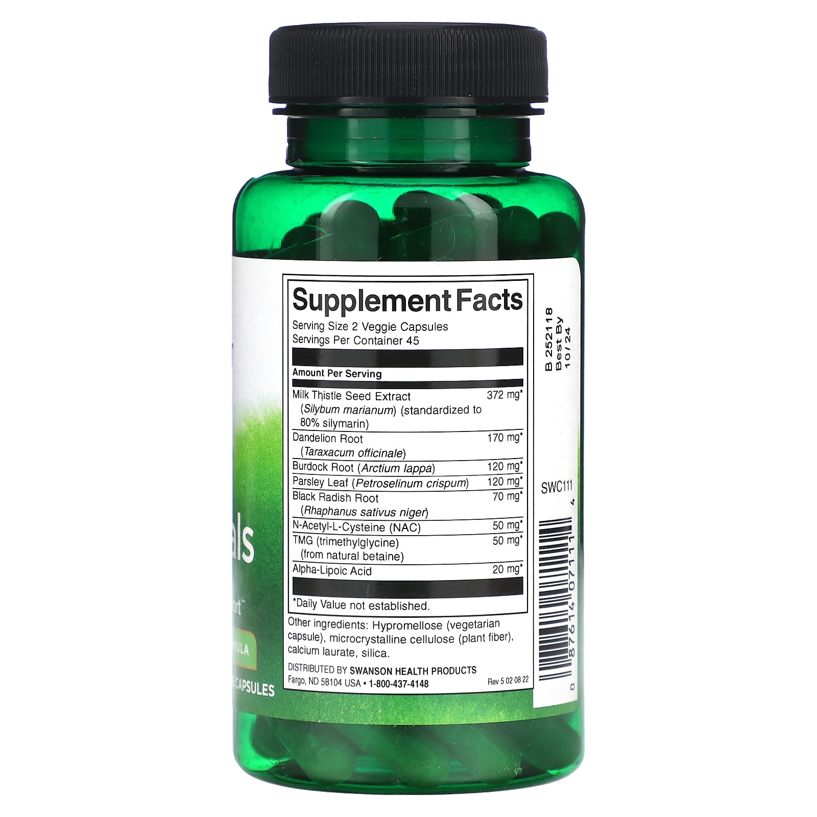 Swanson, Liver Essentials, 90 Veggie Capsules - Image 2