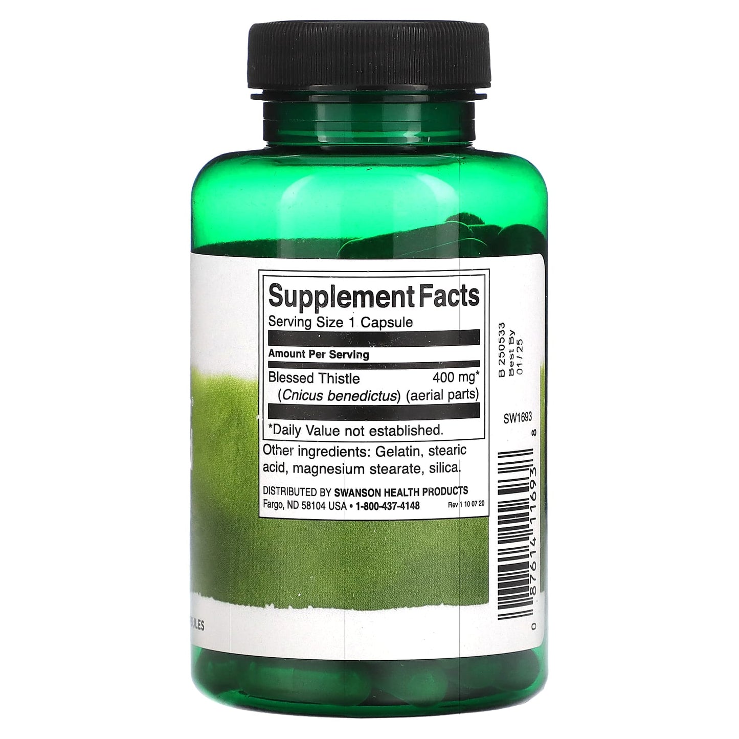 Swanson, Full Spectrum, Blessed Thistle, 400 mg, 90 Capsules - Image 2