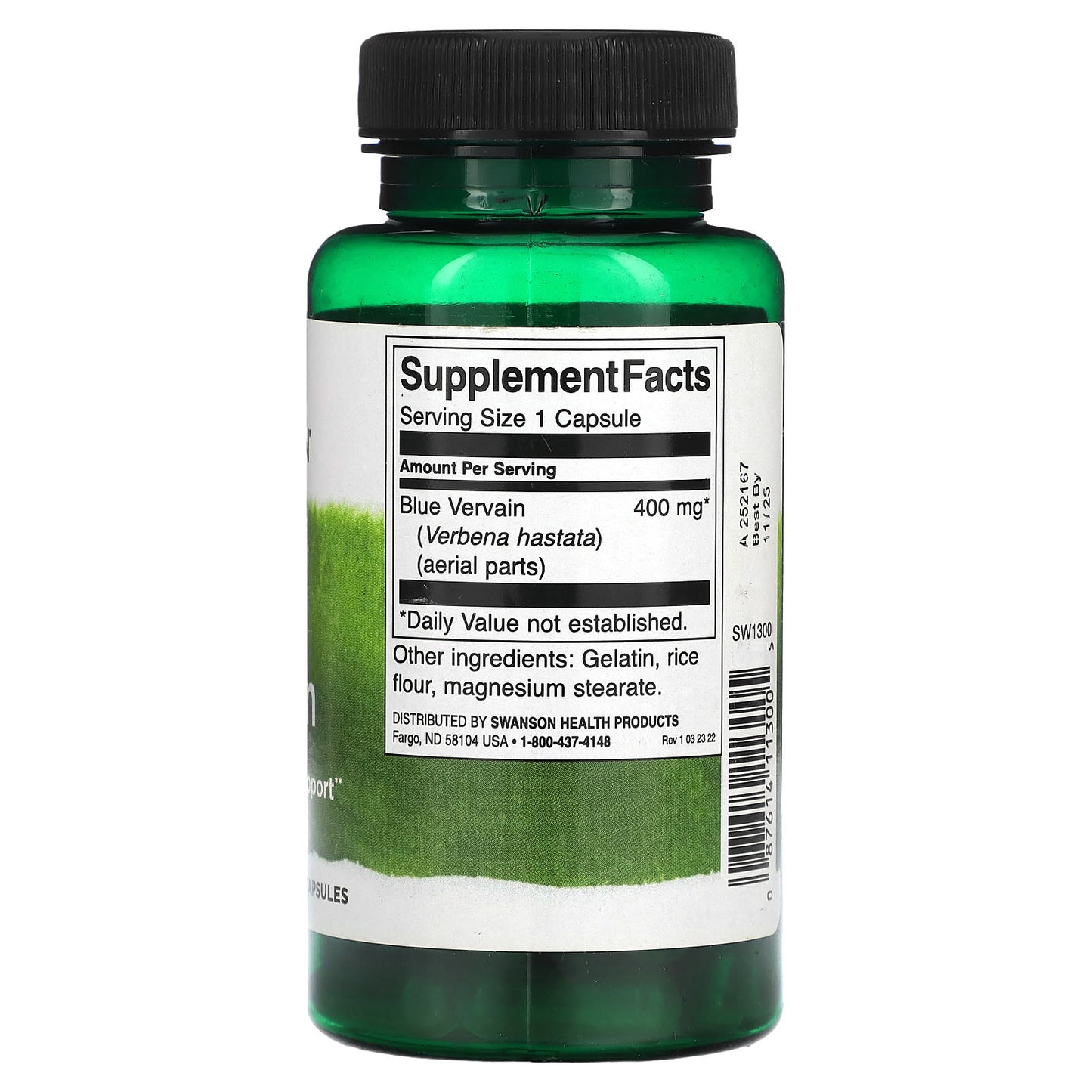 Swanson, Full Spectrum Blue Vervain, 400 mg, 60 Capsules - Image 2