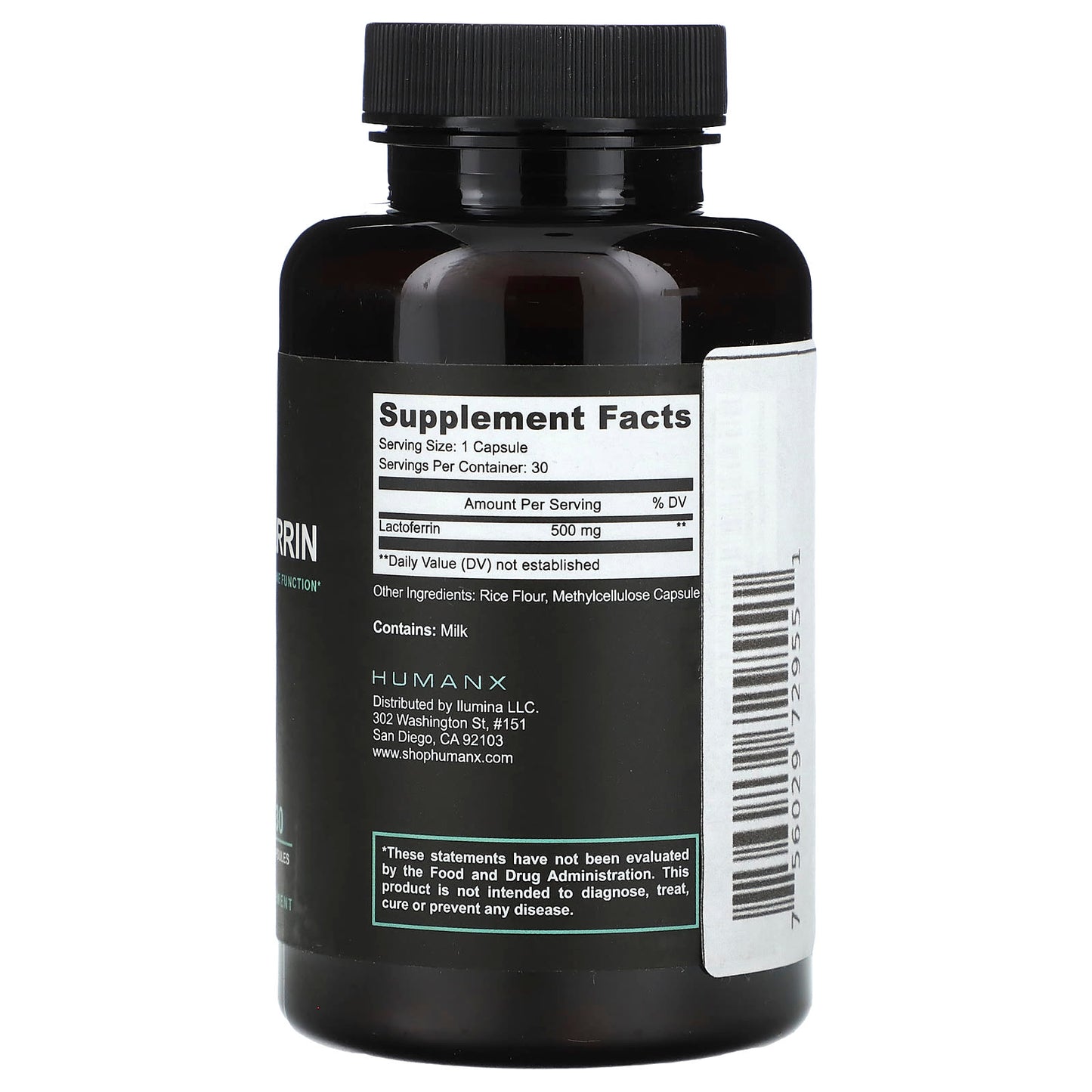 Boost Immune Function with Humanx Lactoferrin 500mg Capsules - Image 2