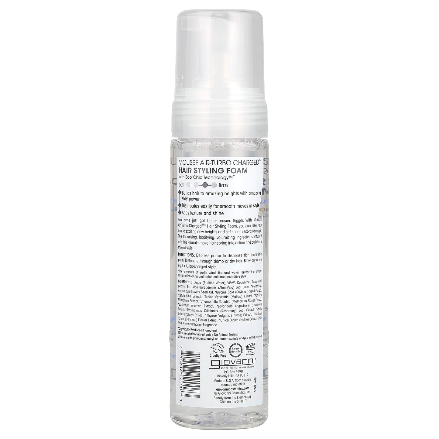 Giovanni Mousse Air-Turbo Charged Hair Styling Foam 7 fl oz - Image 2