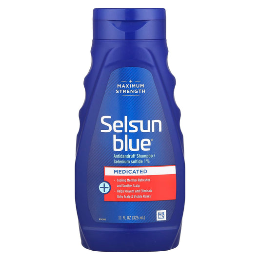 Selsun Blue, Antidandruff Shampoo, Medicated, 11 fl oz (325 ml) - Image 1