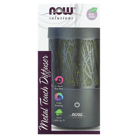 NOW Foods, Solutions, Metal Touch Diffuser, 1 Diffuser - Image 1