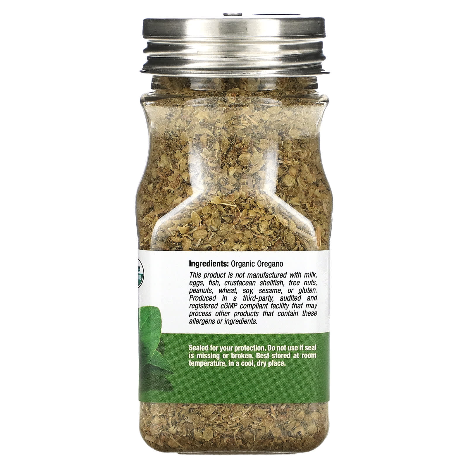 California Gold Nutrition Organic Oregano - 0.80 oz (22.6g) - Image 2