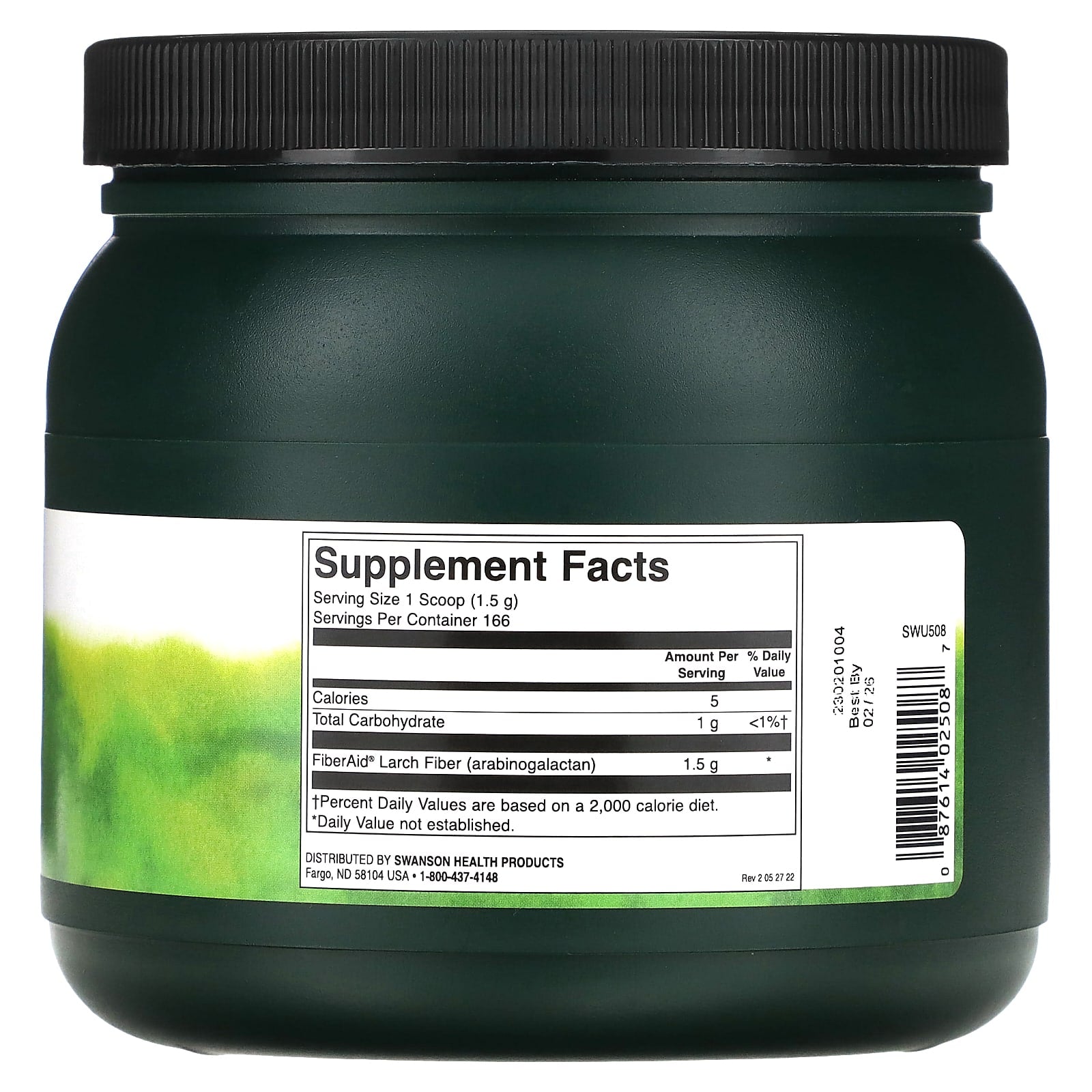 Swanson, FiberAid Larch Tree Arabinogalactan (AG), 8.8 oz (250 g) - Image 2