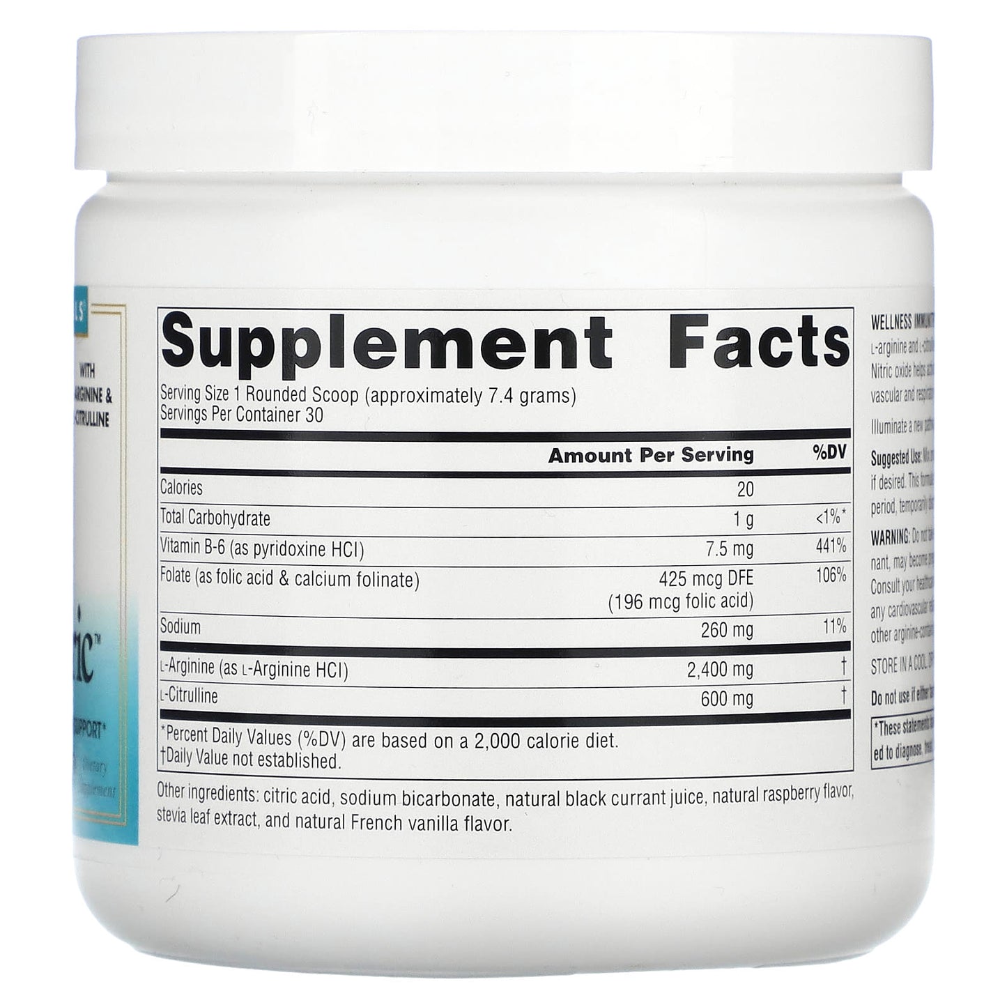 Source Naturals, Wellness, ImmuNitric Powder, 8 oz (226.8 g) - Image 2