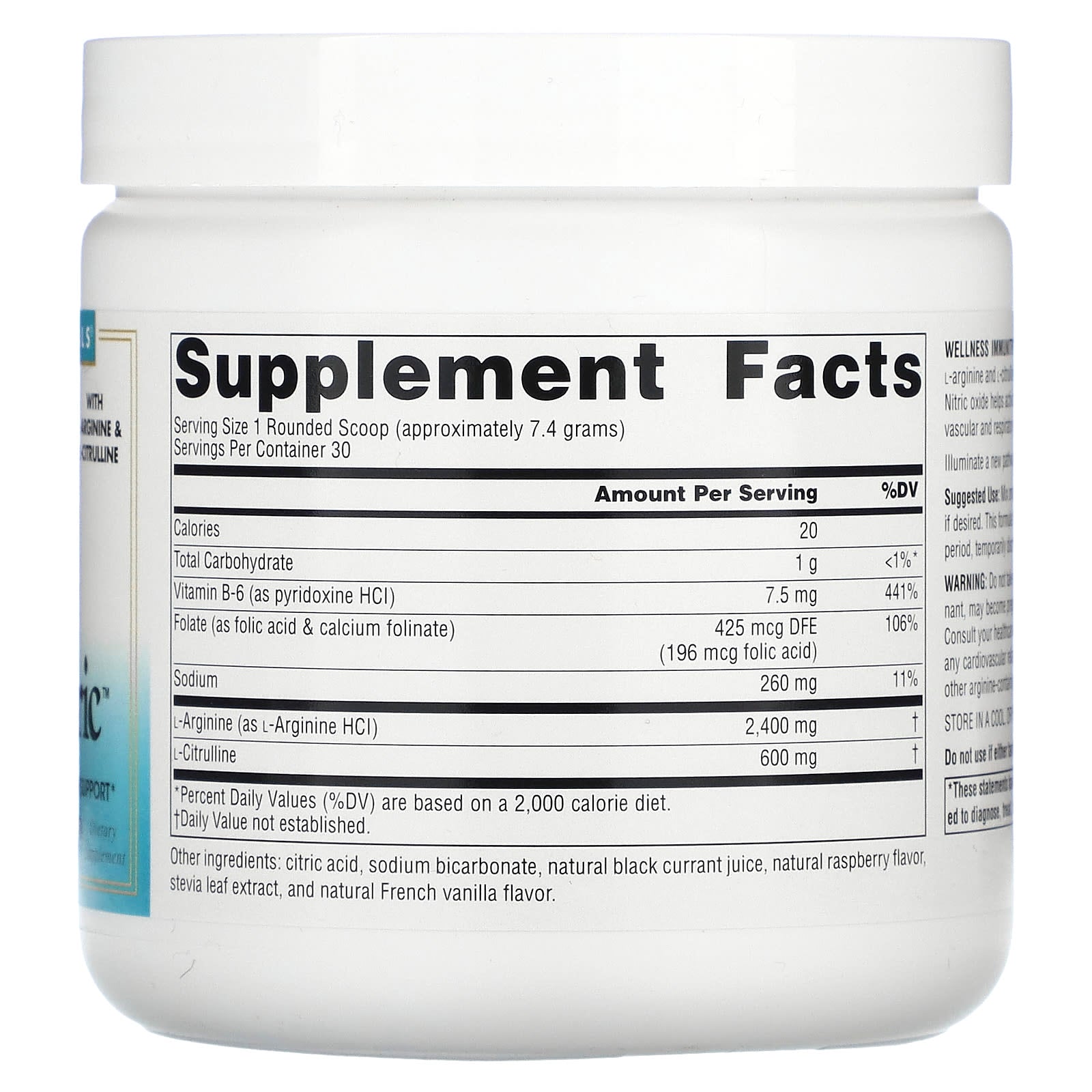 Source Naturals, Wellness, ImmuNitric Powder, 8 oz (226.8 g) - Image 2