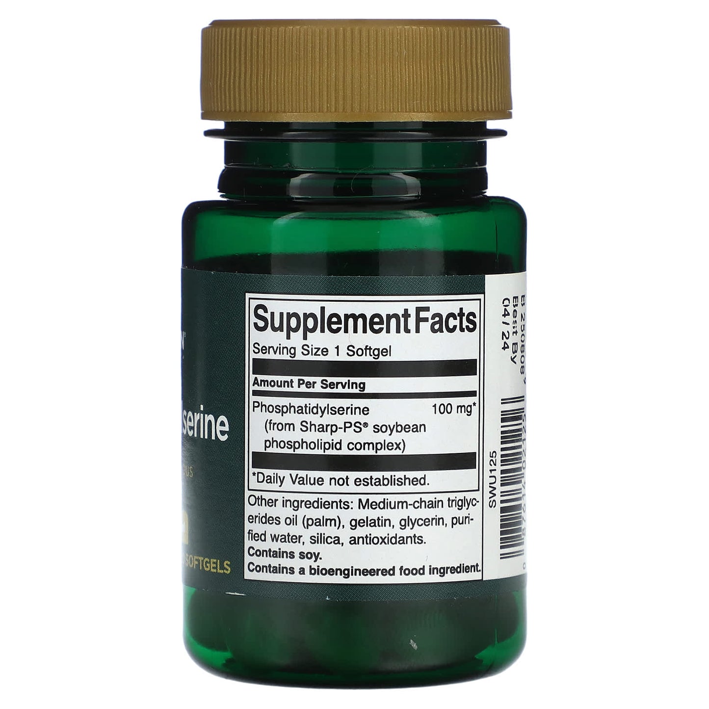 Swanson, Phosphatidylserine, 100 mg, 30 Softgels - Image 2