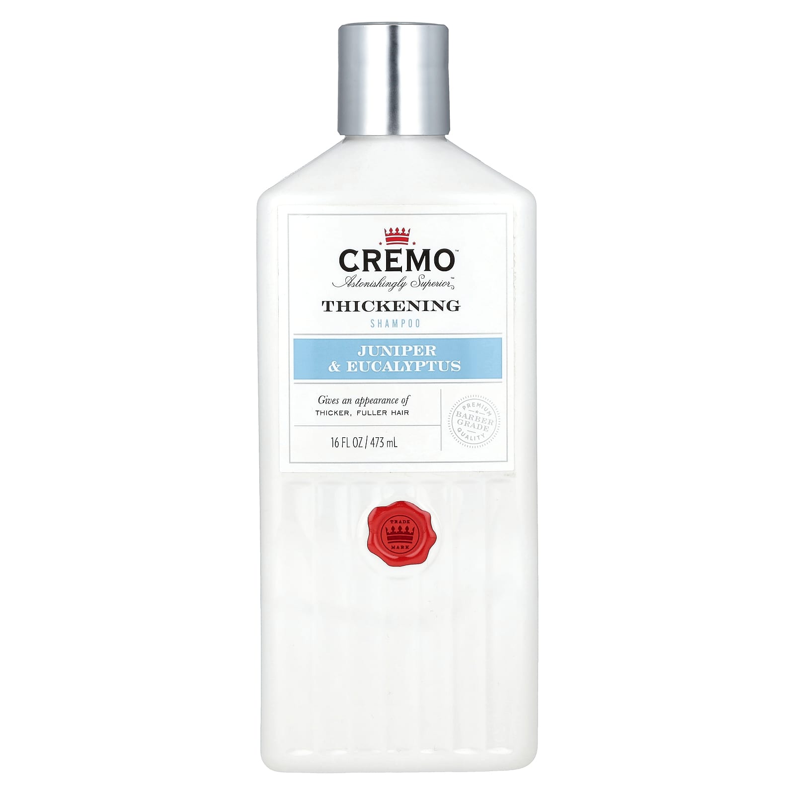 Cremo Thickening Shampoo with Juniper & Eucalyptus (473ml) - Image 1