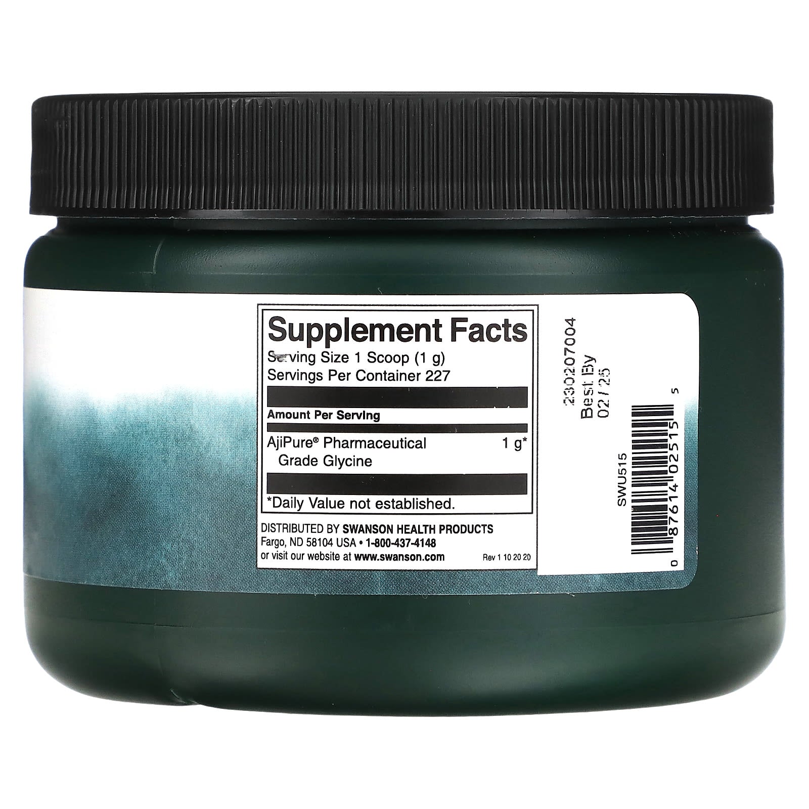 Swanson, Glycine Powder, 8 oz (227 g) - Image 2