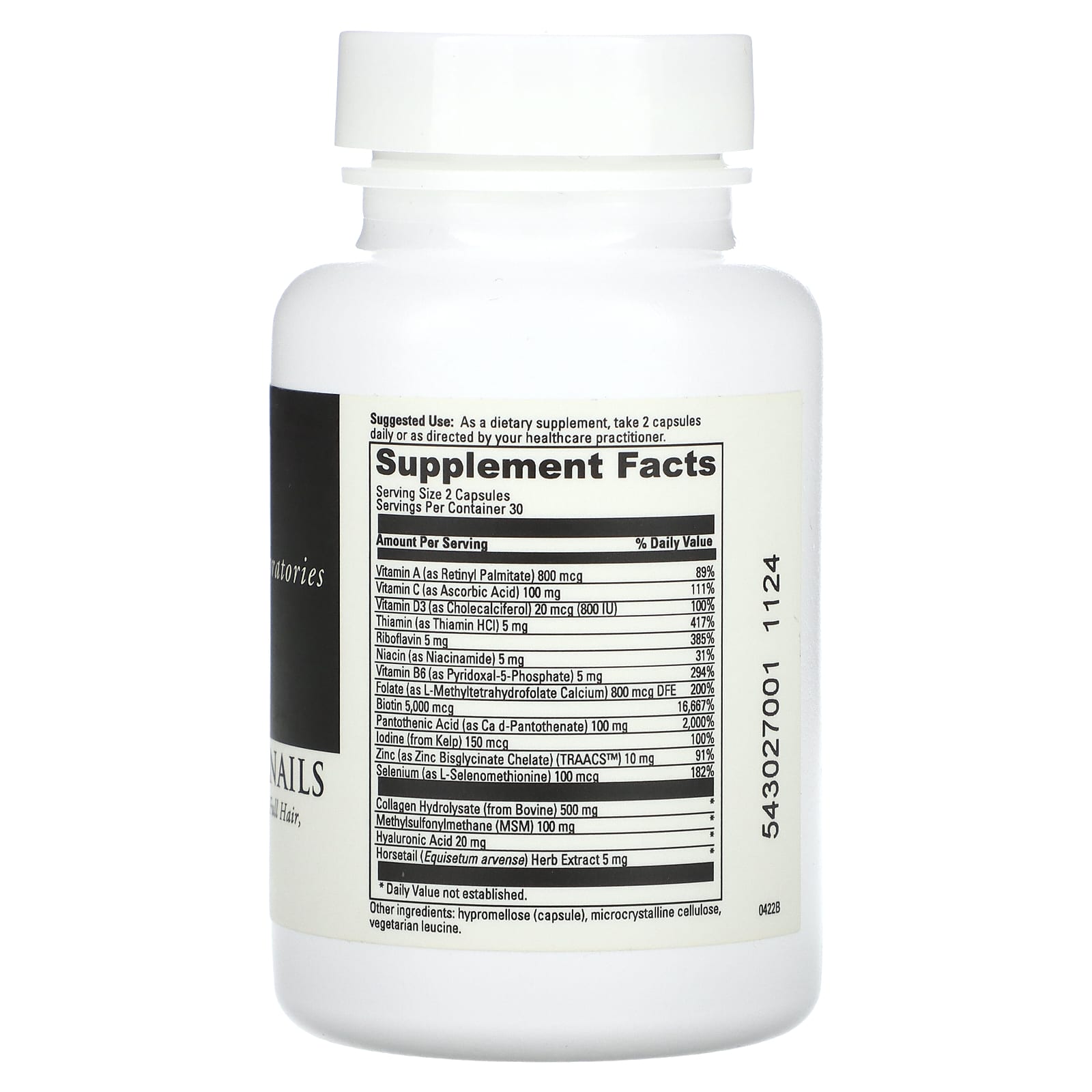 DaVinci Laboratories, Hair, Skin & Nails, 60 Capsules