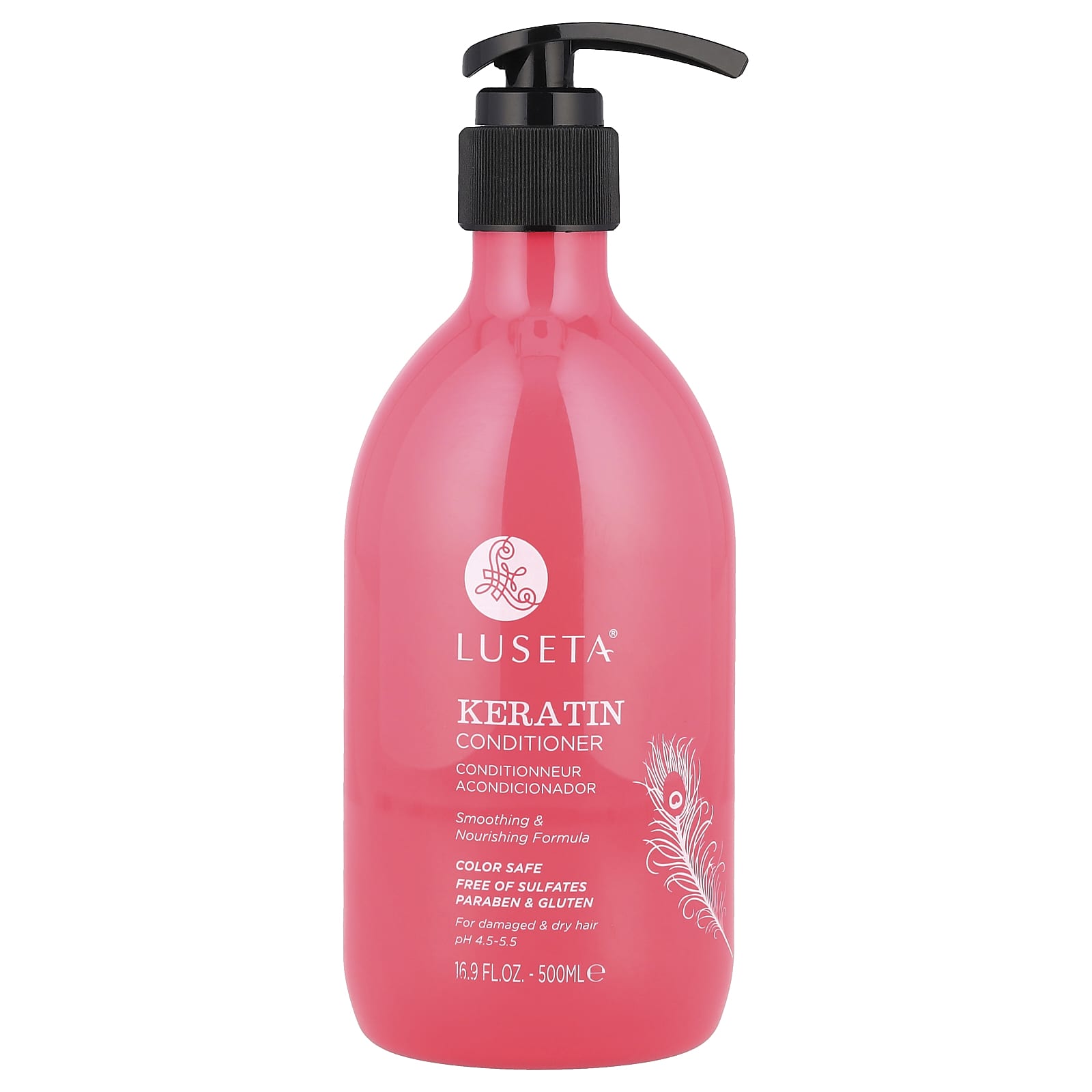 Luseta Beauty, Keratin Conditioner, For Damaged & Dry Hair, 16.9 fl oz (500 ml) - Image 1