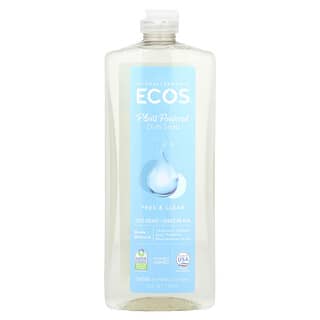 ECOS Plant Powered Dish Soap, 25 fl oz, Free & Clear, Hypoallergenic