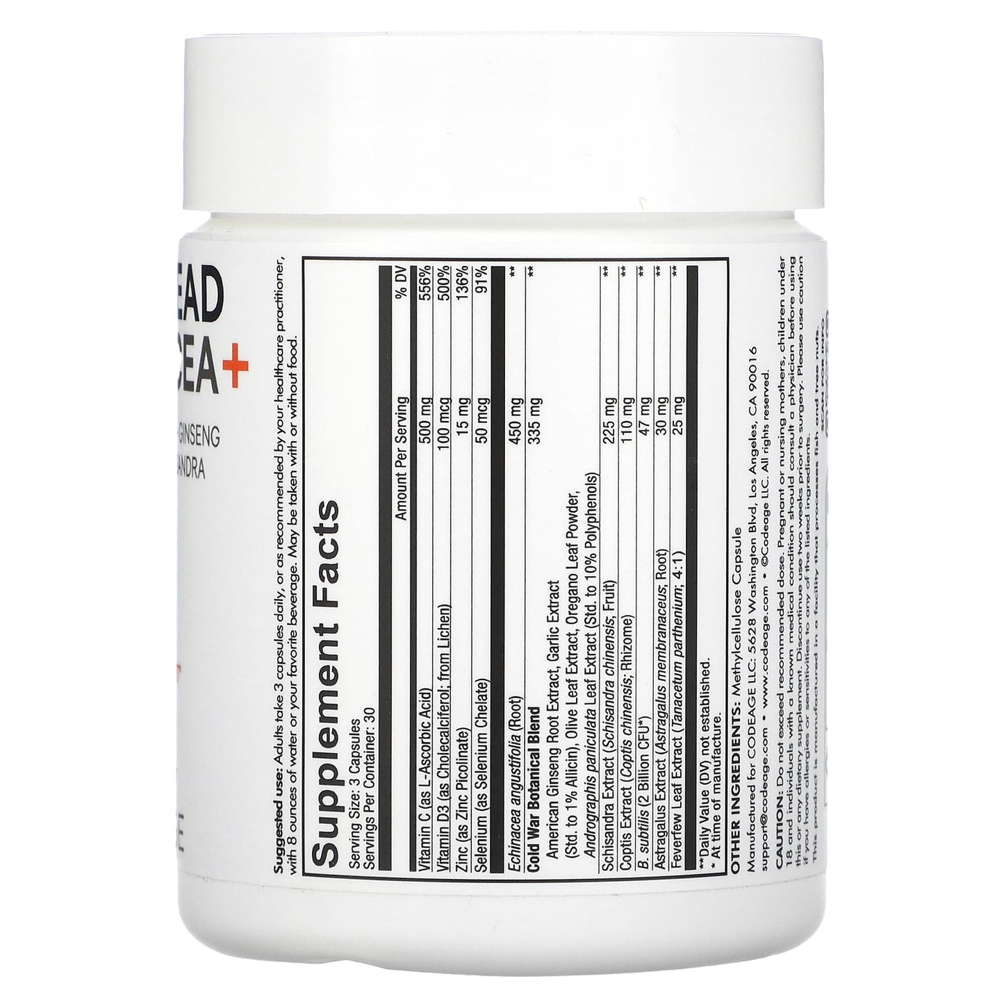 Boost Immunity with CodeAge Clearhead Echinacea+ - Advanced Supplement - Image 2