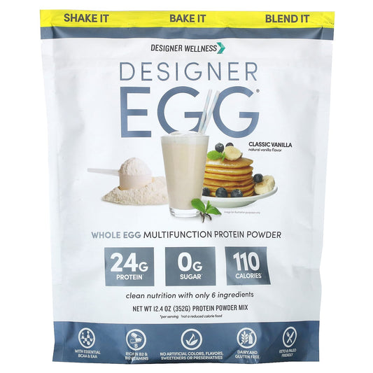 Designer Egg Whole Egg Multifunction Protein Powder, Vanilla, 12.4 oz - Image 1