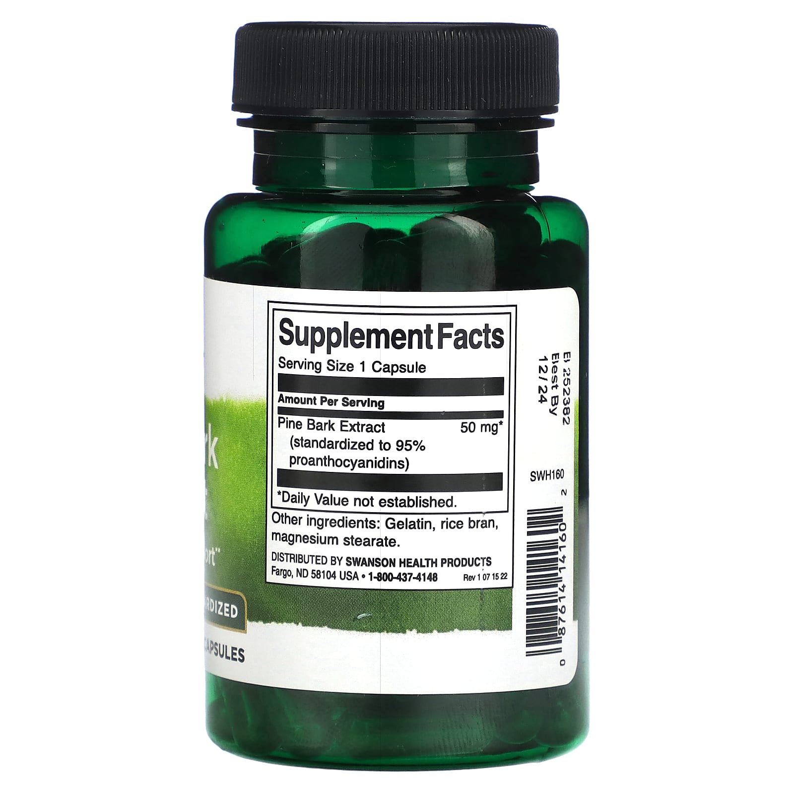 Swanson, Pine Bark Extract, 50 mg , 100 Capsules - Image 2