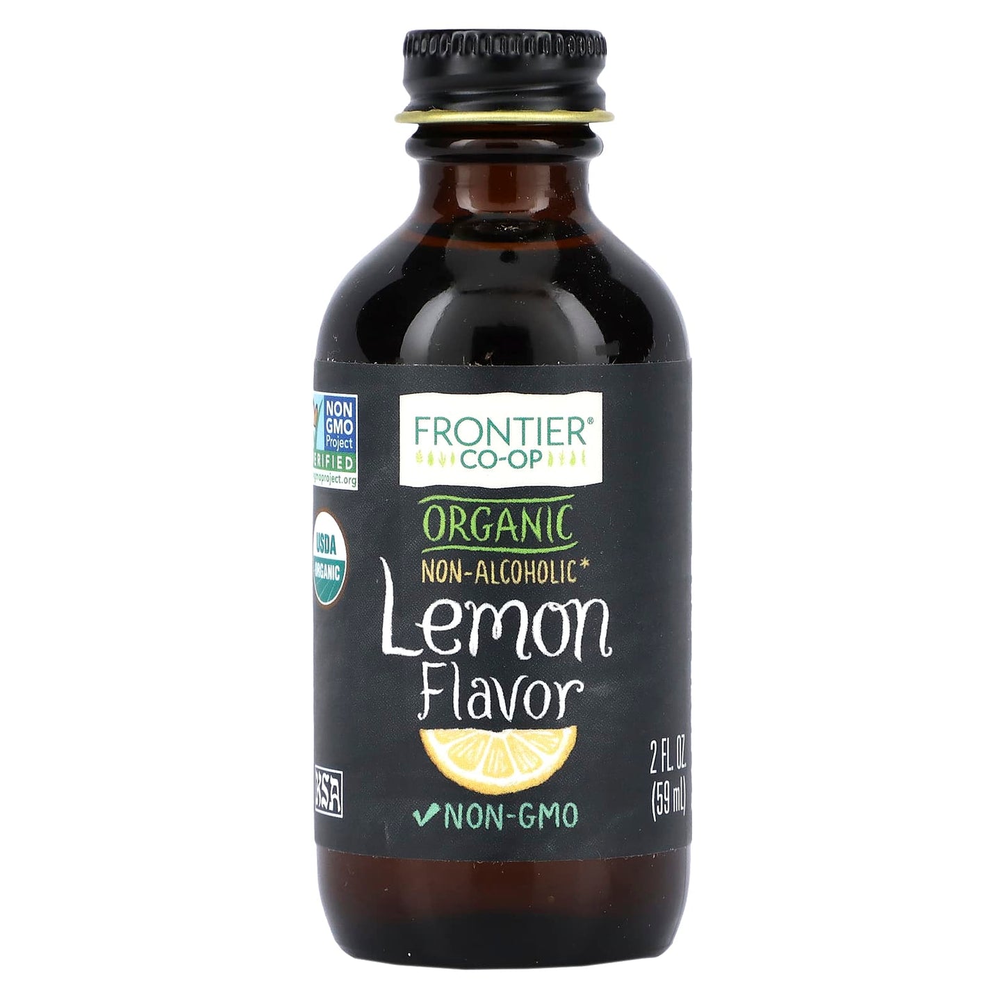 Organic Lemon Flavor by Frontier Co-op - USDA Certified - 2 fl oz - Image 1