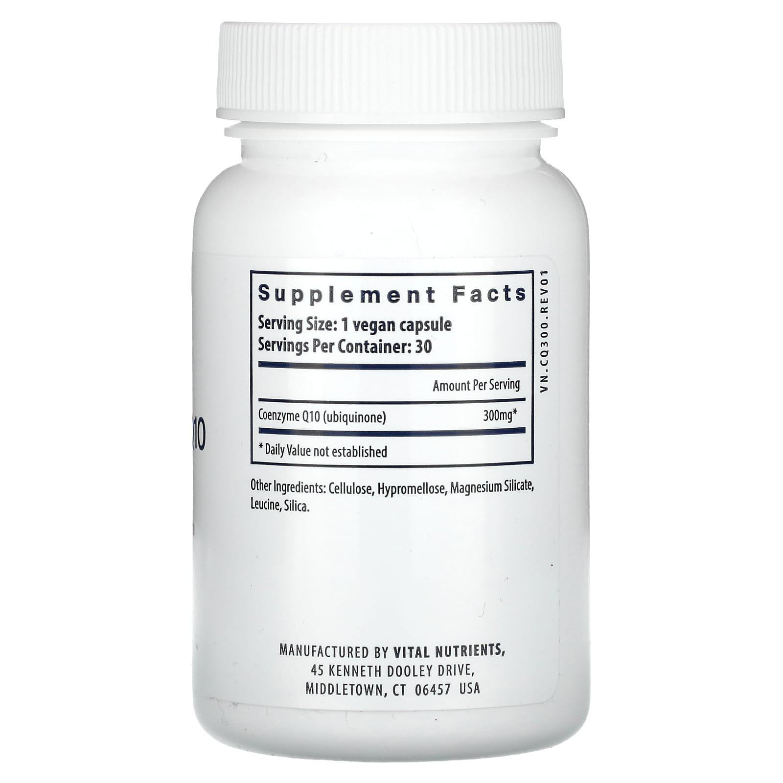 Vital Nutrients, Coenzyme Q10, 300 mg, 30 Vegan Capsules - Image 2