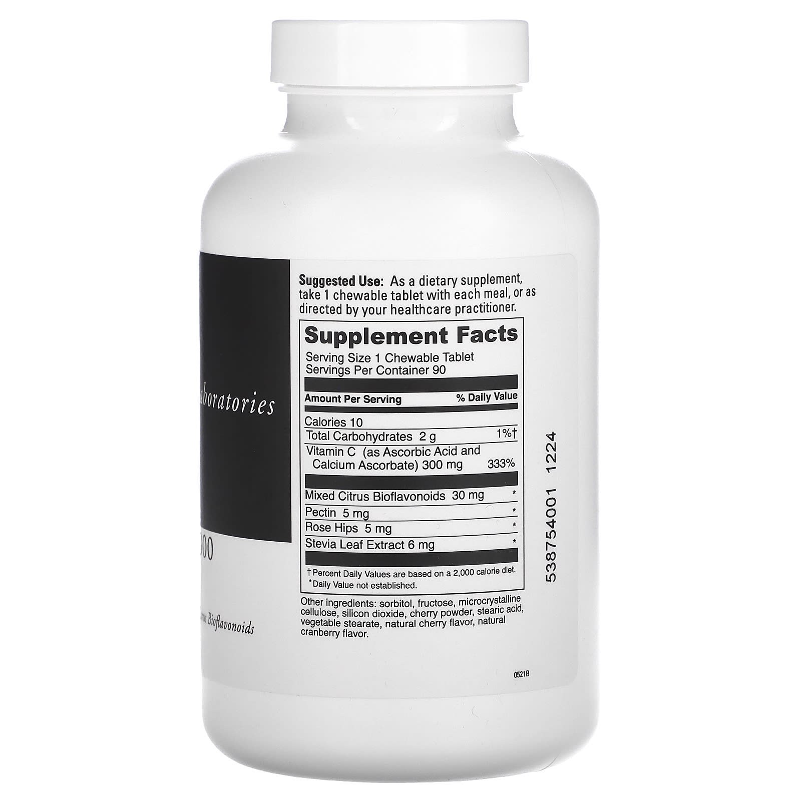 DaVinci Laboratories Cherry Vitamin C 300mg Chewable Tablets 90ct - Image 2