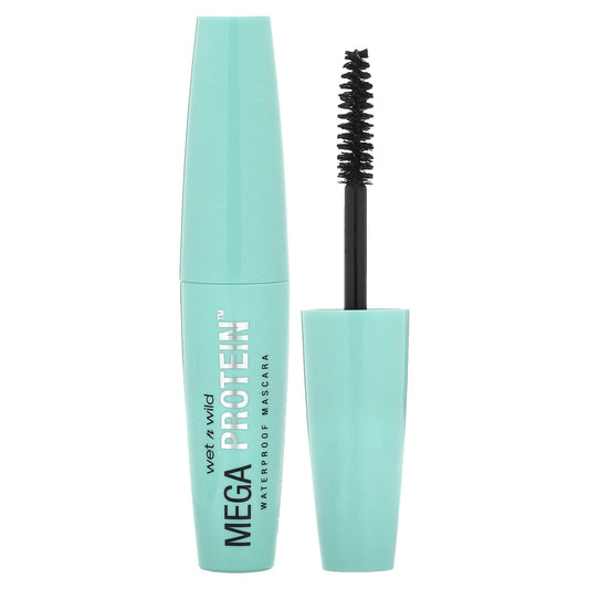 wet n wild, Mega Protein Waterproof Mascara, C154A Very Black, 0.21 fl oz (6 ml) - Image 1