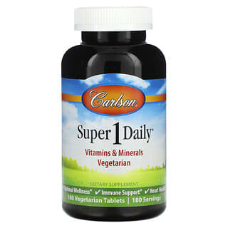 <strong>Carlson Super 1 Daily Vegetarian Multivitamin</strong> - 180 Tablets