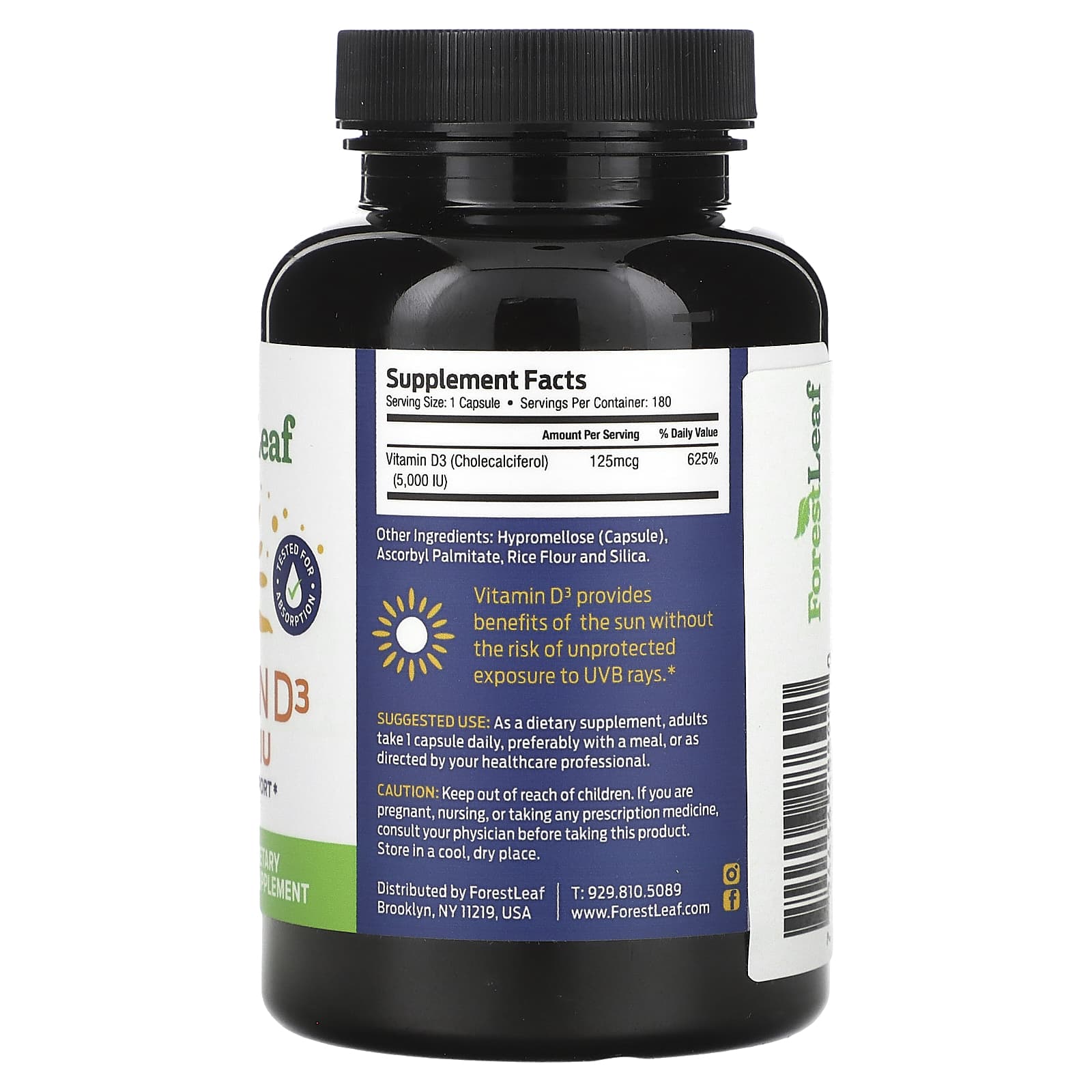 Boost Immune System with Vitamin D3 Supplements by Forest Leaf - Image 2