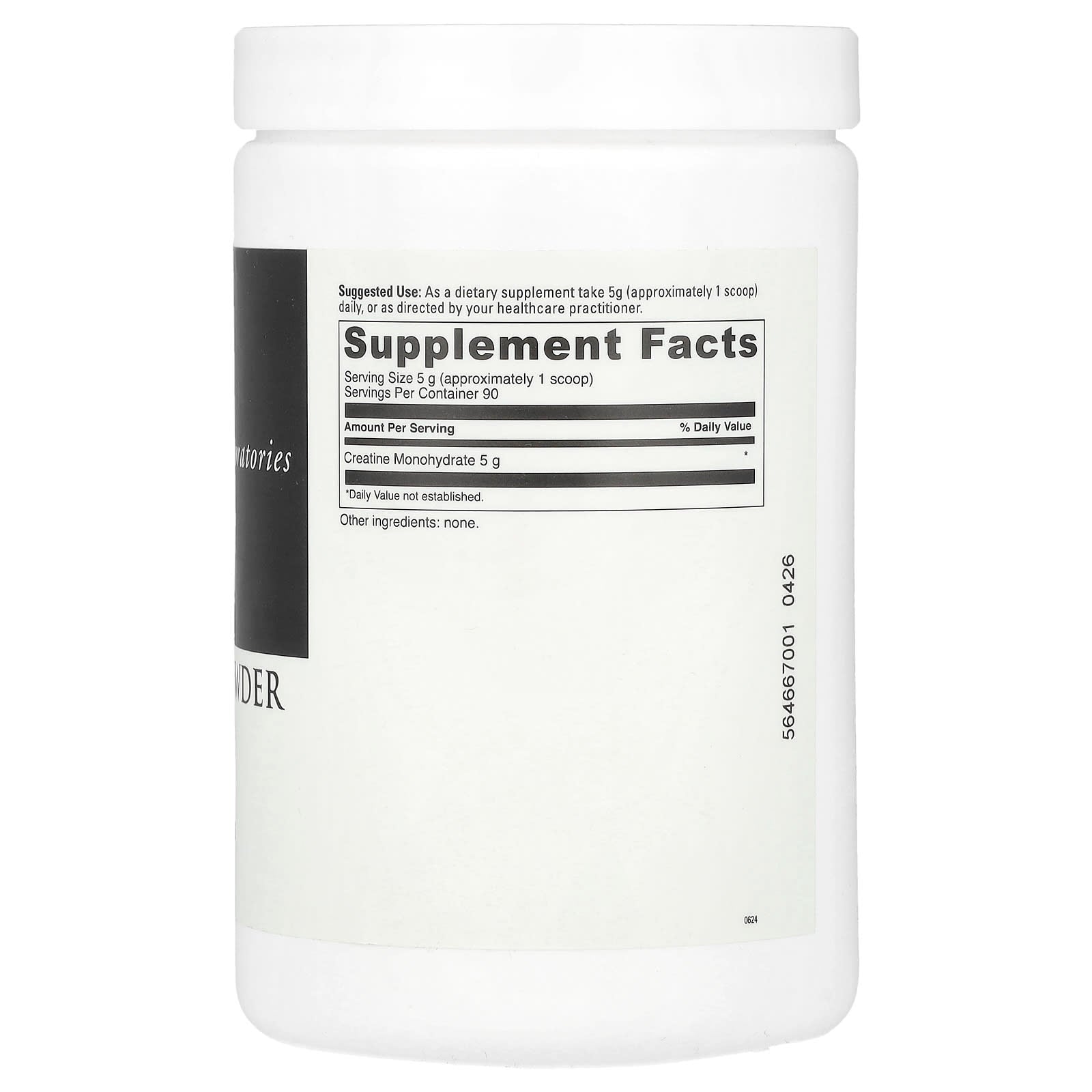 DaVinci Laboratories Unflavored Creatine Powder 450g - Image 2