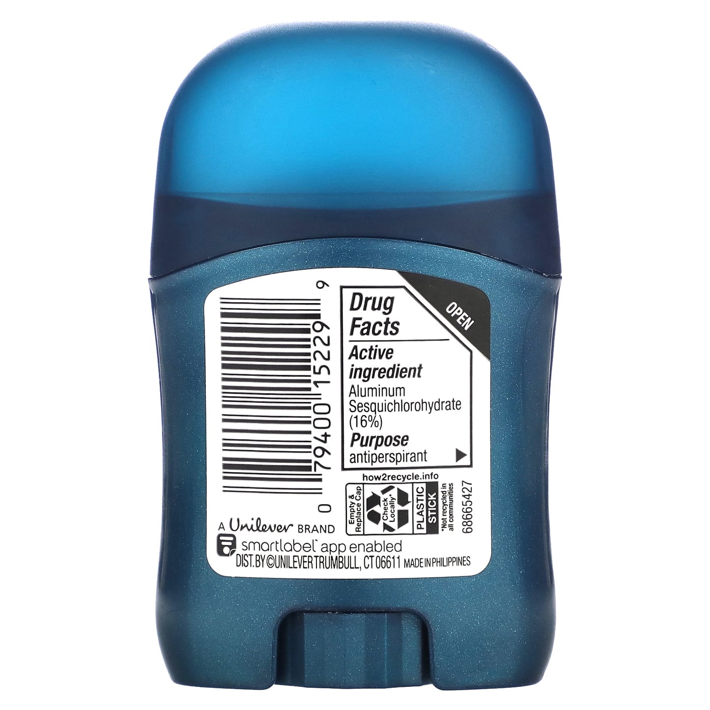 Degree Men Cool Rush Antiperspirant Deodorant, 72H Protection, 0.5 oz (14g) - Image 2