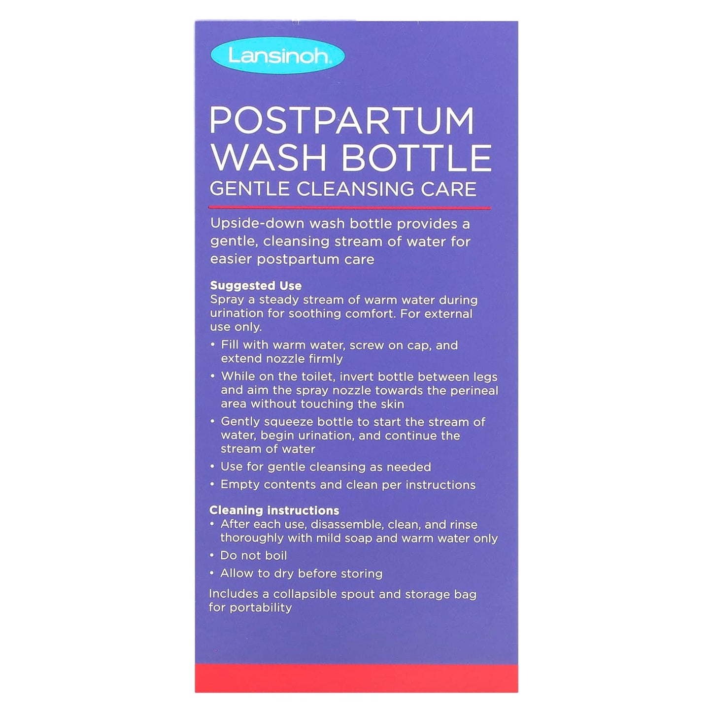 Lansinoh, Postpartum Wash Bottle, 12.2 oz (360 ml) - Image 2