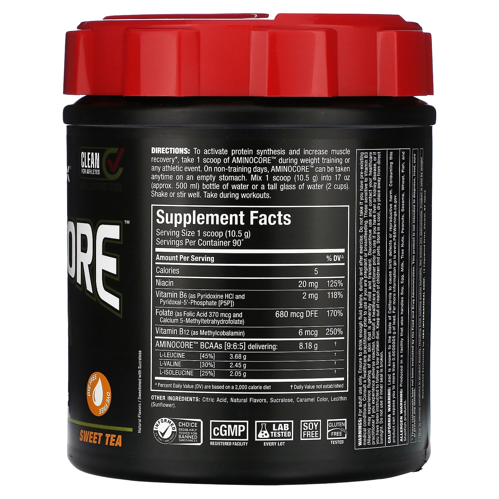 ALLMAX Aminocore BCAA Supplement - Muscle Recovery & Growth - Image 2