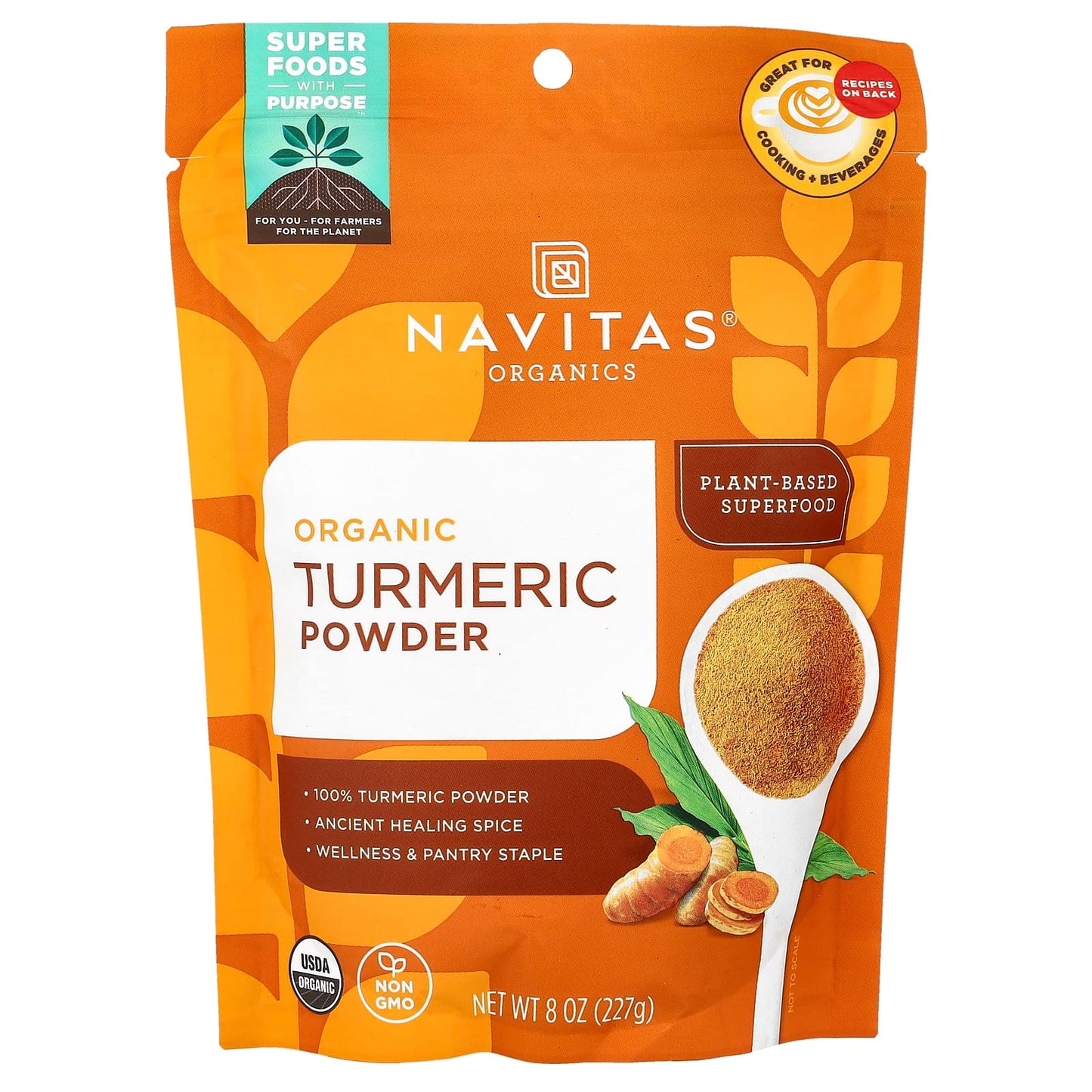 Navitas Organics, Organic Turmeric Powder, 8 oz (227 g) - Image 1
