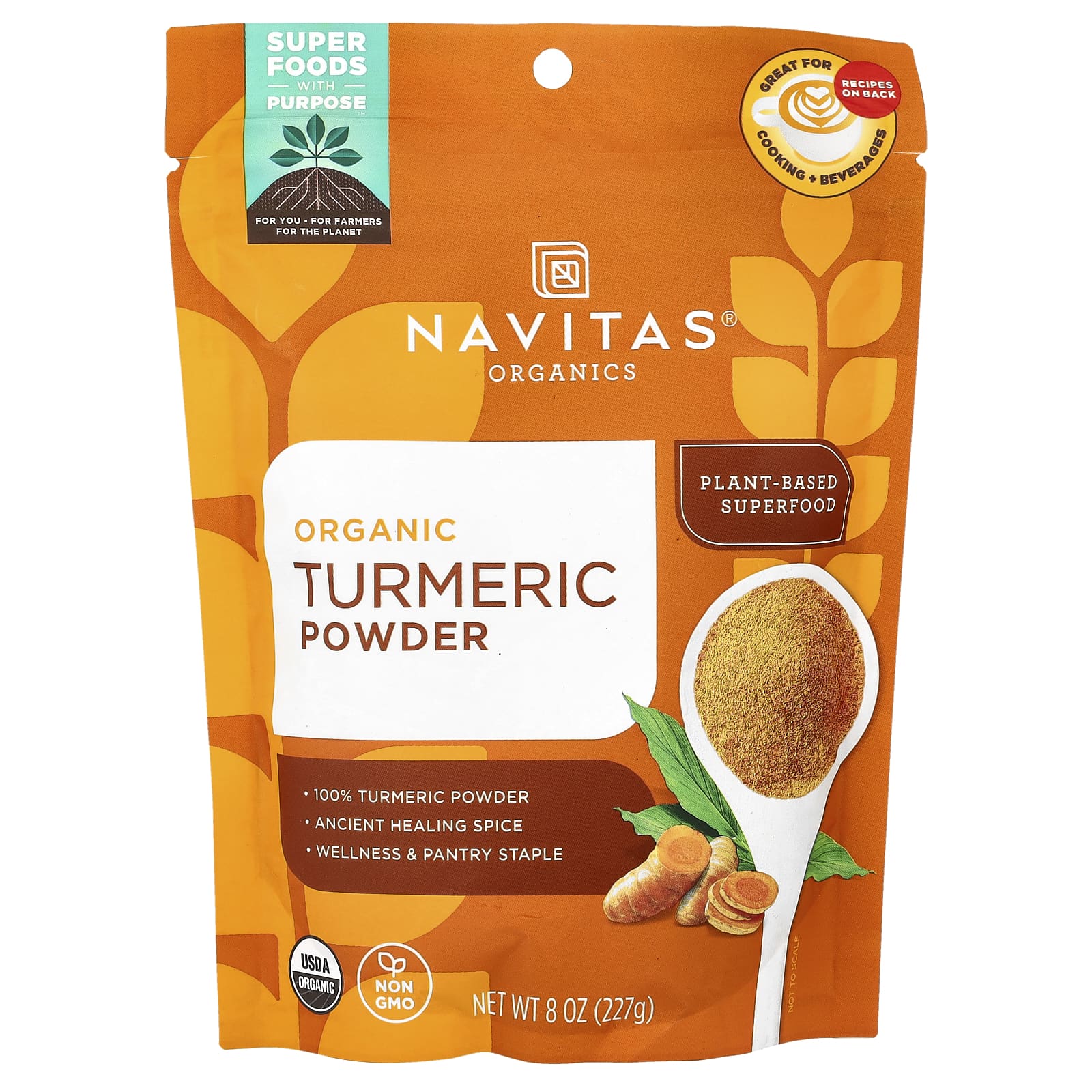 Navitas Organics, Organic Turmeric Powder, 8 oz (227 g) - Image 1