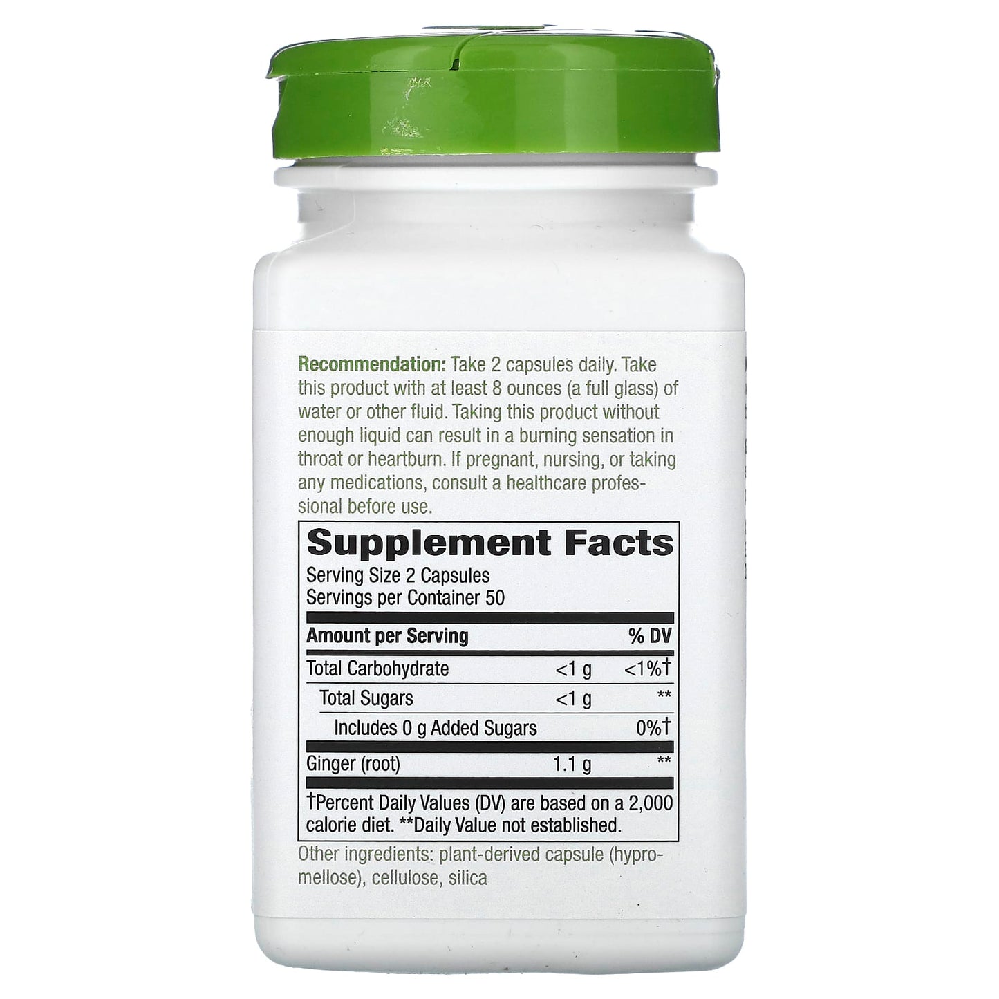 Nature's Way, Ginger Root, 100 Vegan Capsules (550 mg per Capsule) - Image 2