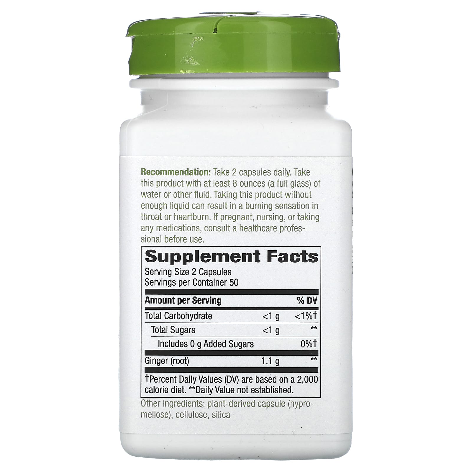 Nature's Way, Ginger Root, 100 Vegan Capsules (550 mg per Capsule) - Image 2