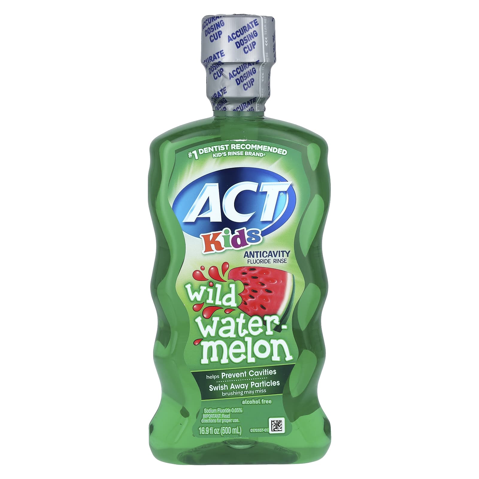 Act Anticavity Fluoride Rinse, Wild Watermelon, 16.9 fl oz for Kids - Image 1