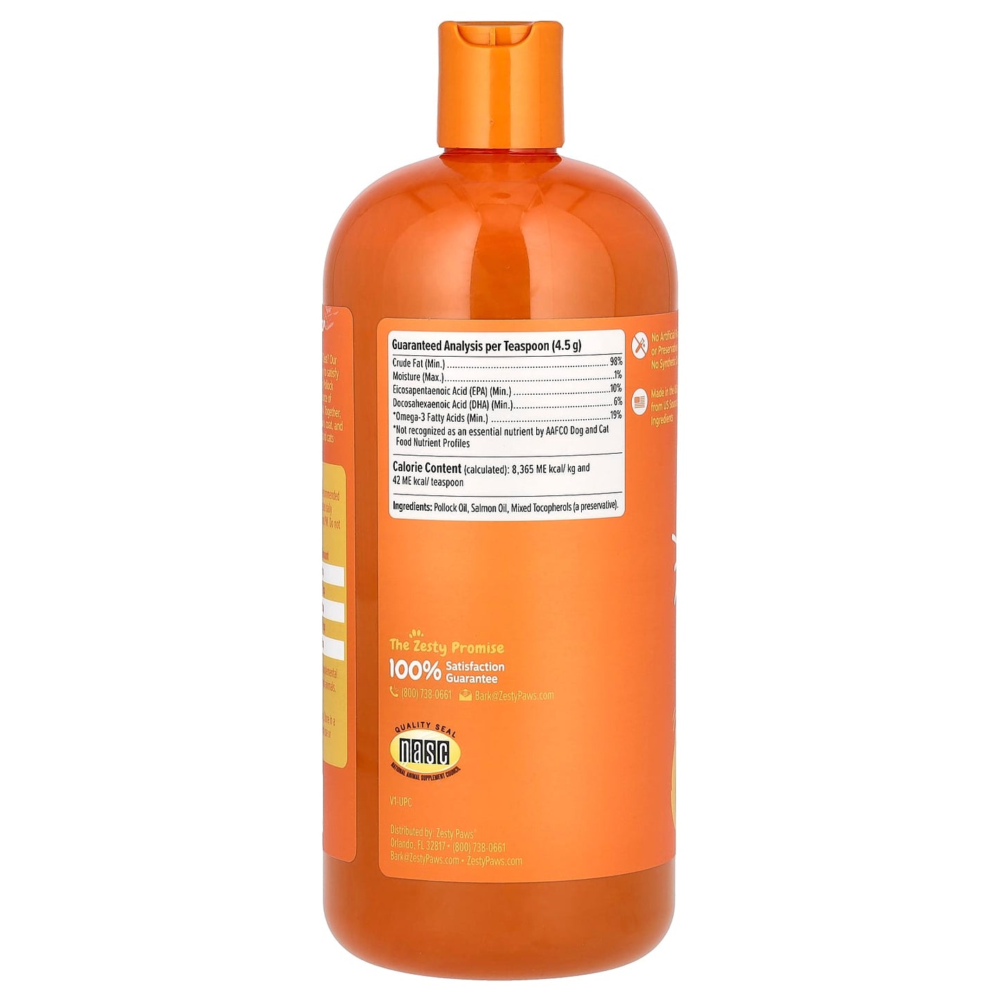 Zesty Paws, Wild Alaskan Fish Oil, For Dogs & Cats, All Ages, 32 fl oz (946 ml) - Image 2