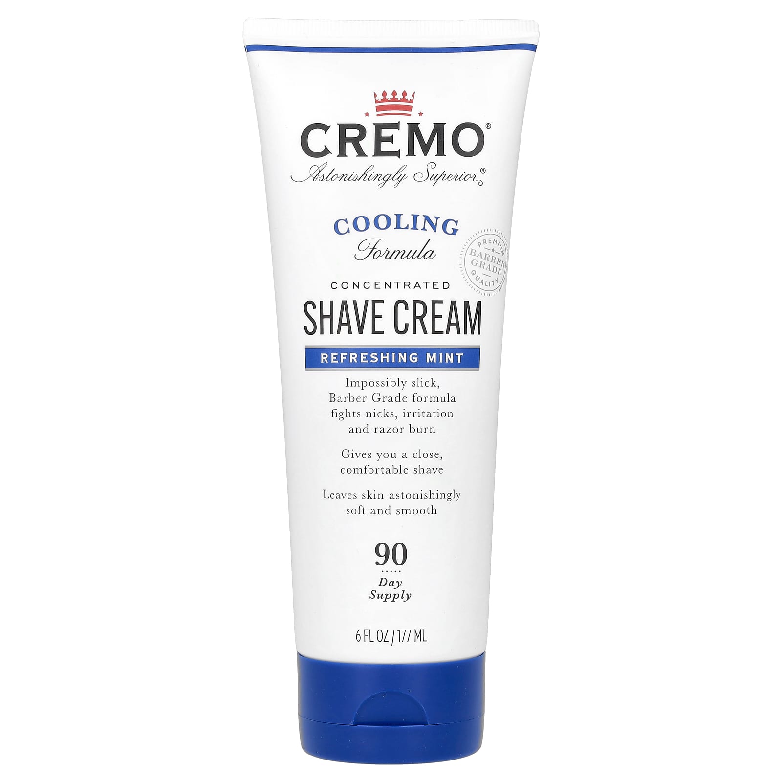 Cremo Refreshing Mint Shave Cream - Soothing, Non-Irritating, & Long-Lasting - Image 1