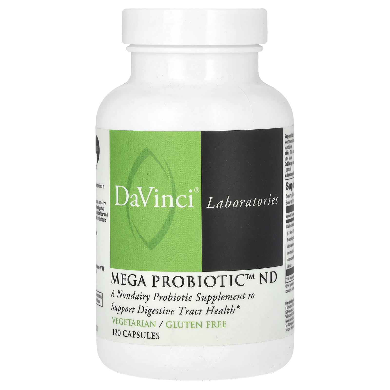 DaVinci Laboratories Mega Probiotic-ND Supports Digestive Health 120 Capsules - Image 1