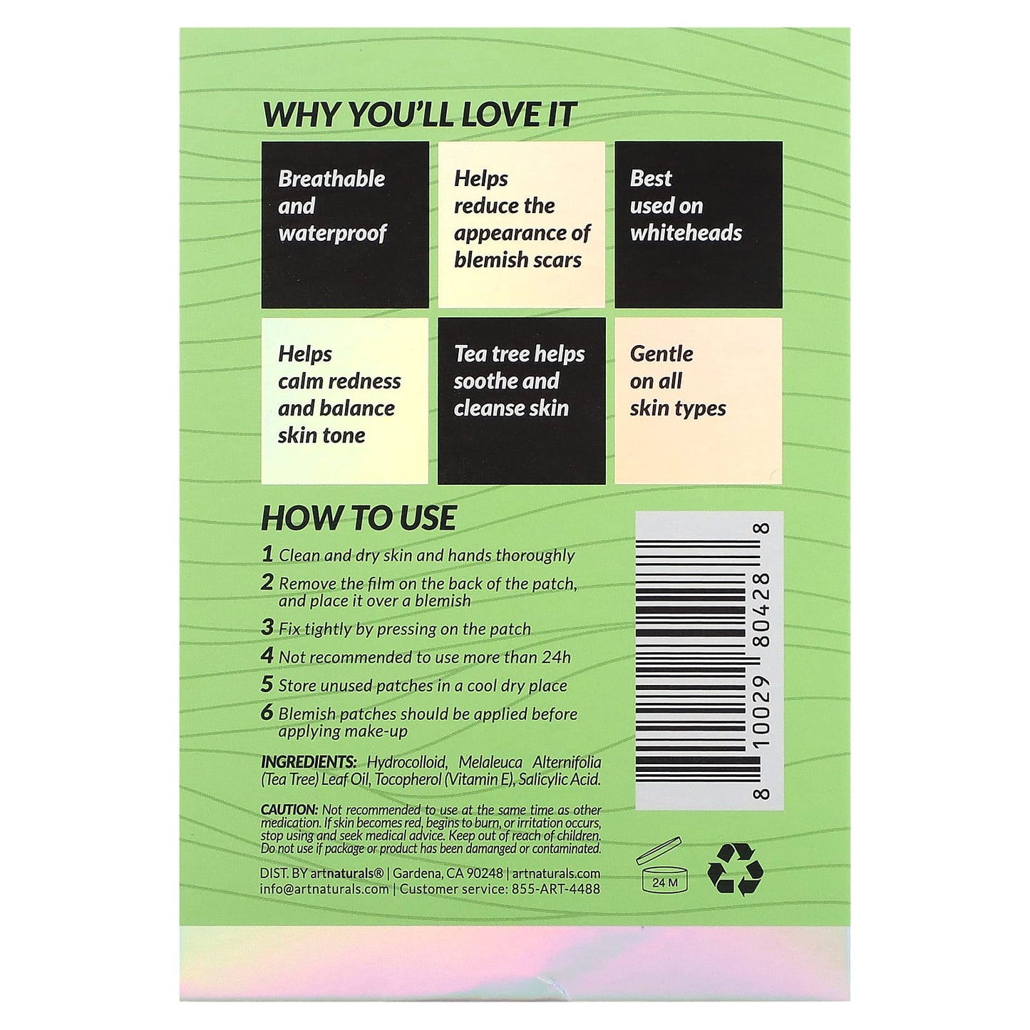Luxe Hydrocolloid Blemish Dots by artnaturals | Soothe & Calm Sensitive Skin - Image 2